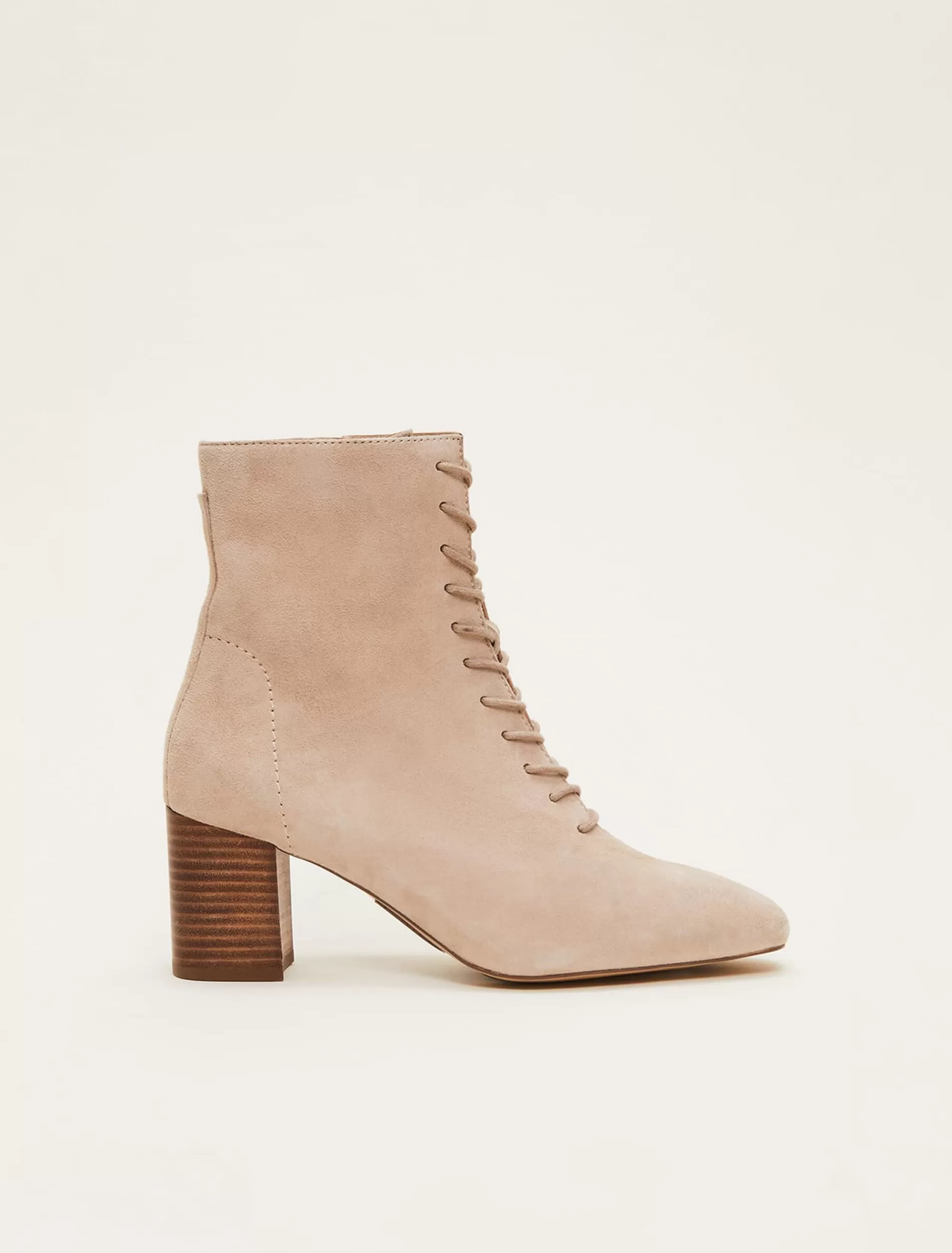 Phase Eight Lace Up Ankle Boot Winter White Store