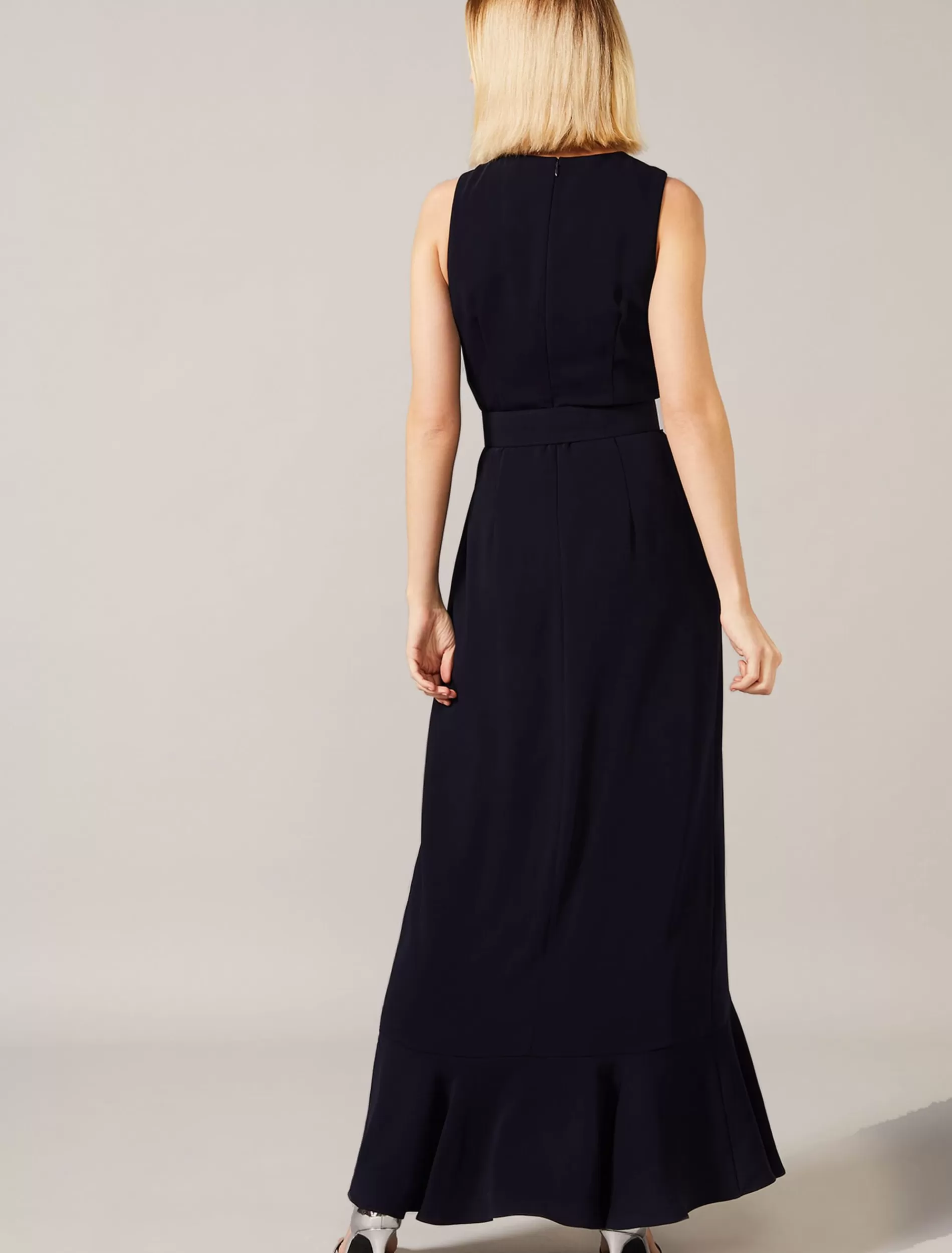 Phase Eight Lara Belted Dress Navy Shop