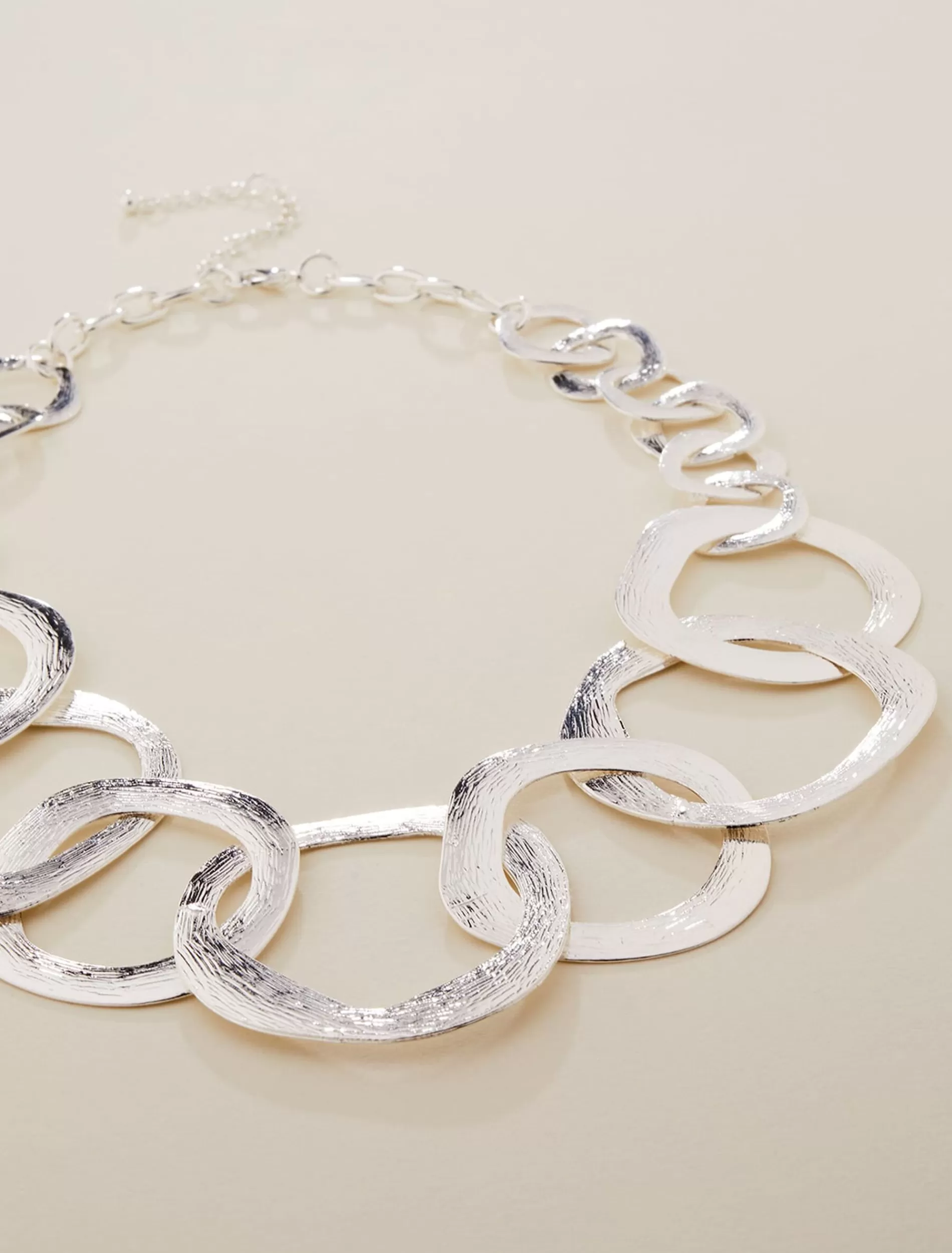 Phase Eight Large Link Necklace Silver Best Sale
