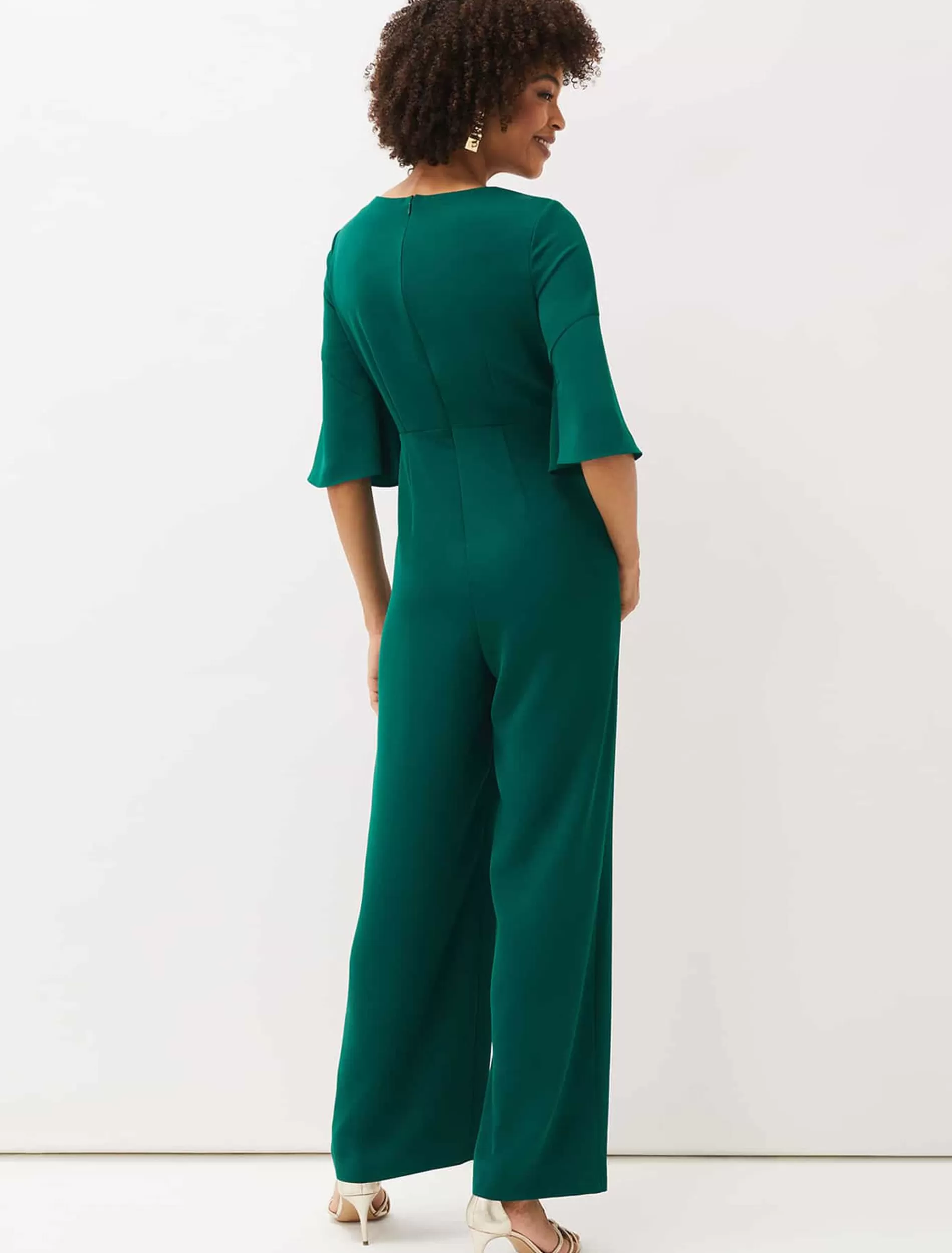 Phase Eight Layla Bow Jumpsuit Emerald Shop