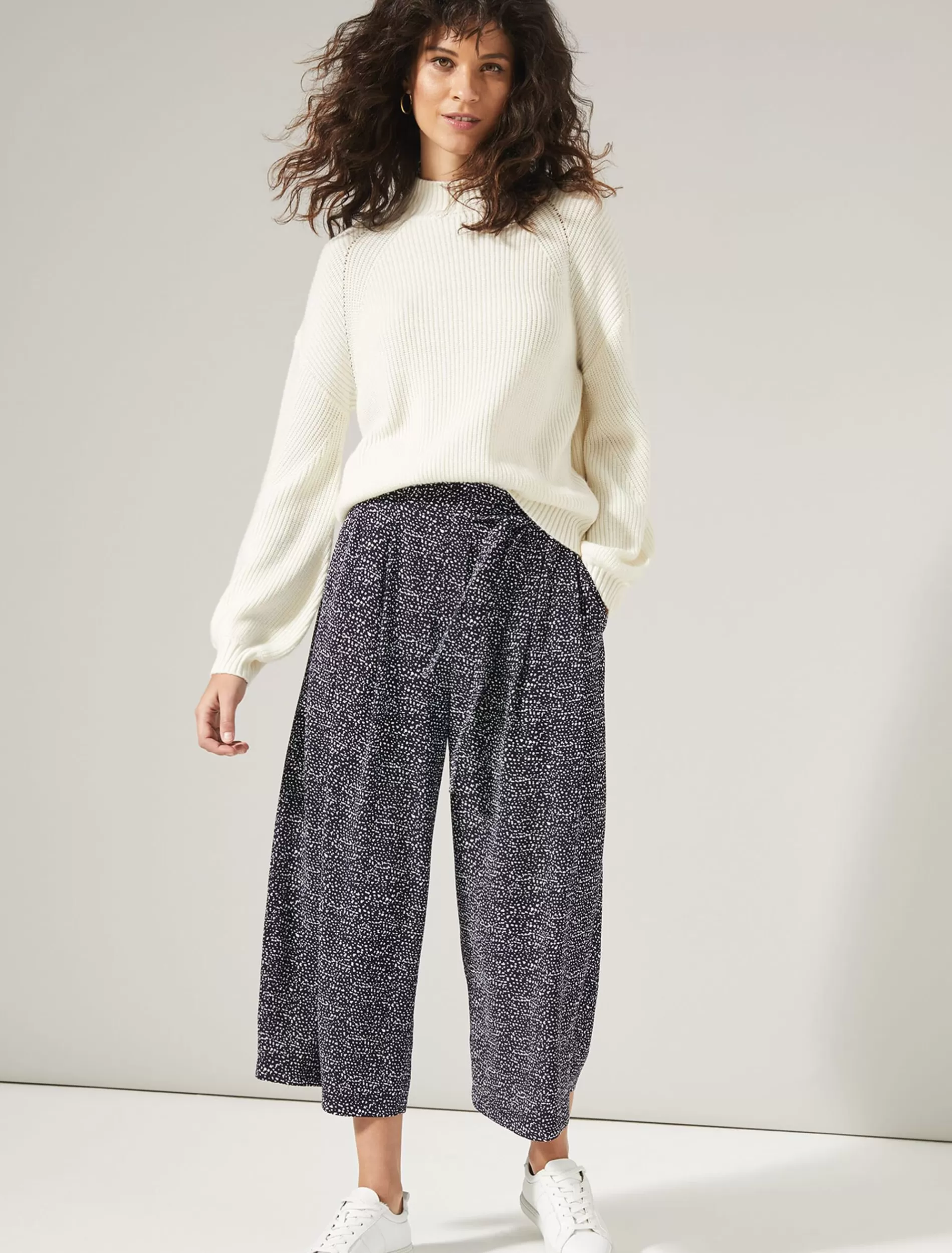 Phase Eight Layla Spot Culotte Navy/Ivory Best Sale