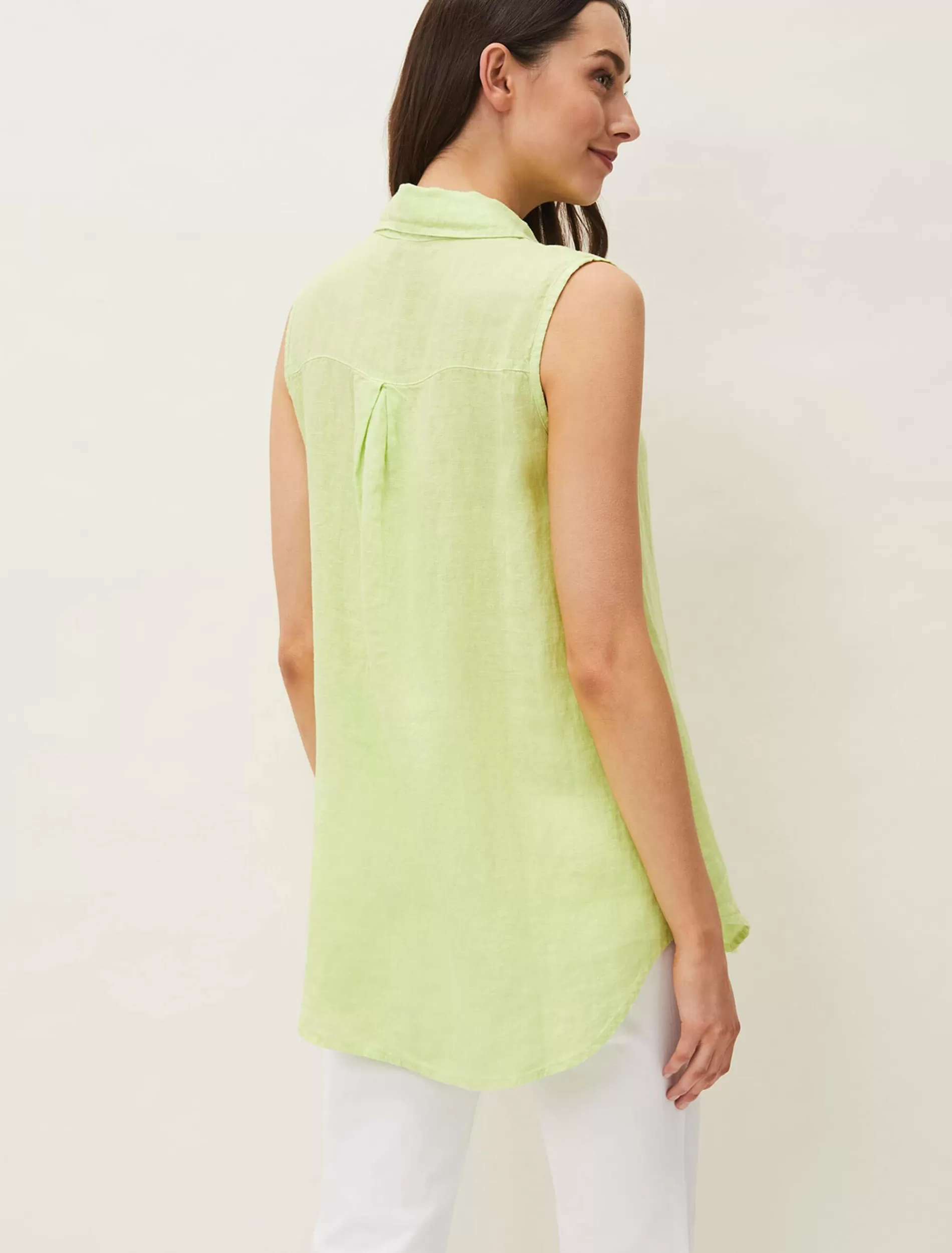 Phase Eight Leanne Linen Shirt Lime Online
