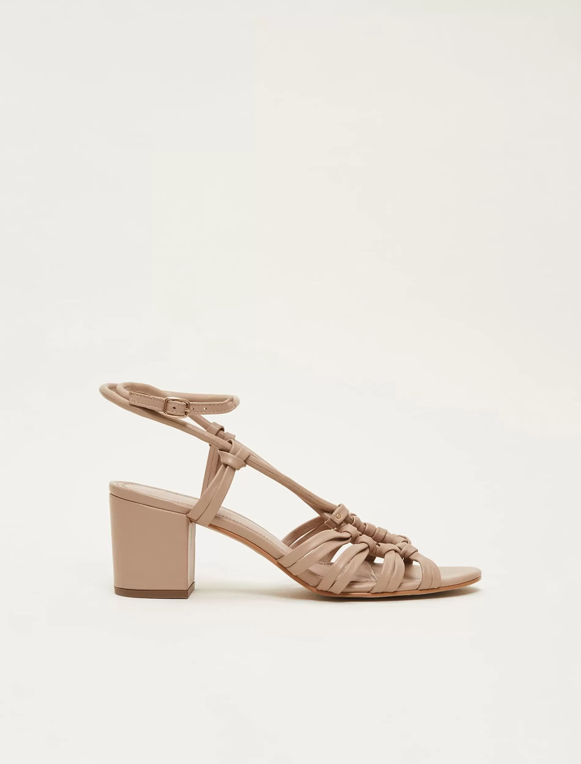 Phase Eight Leather Ankle Strap Sandal Shoe Tan Shop