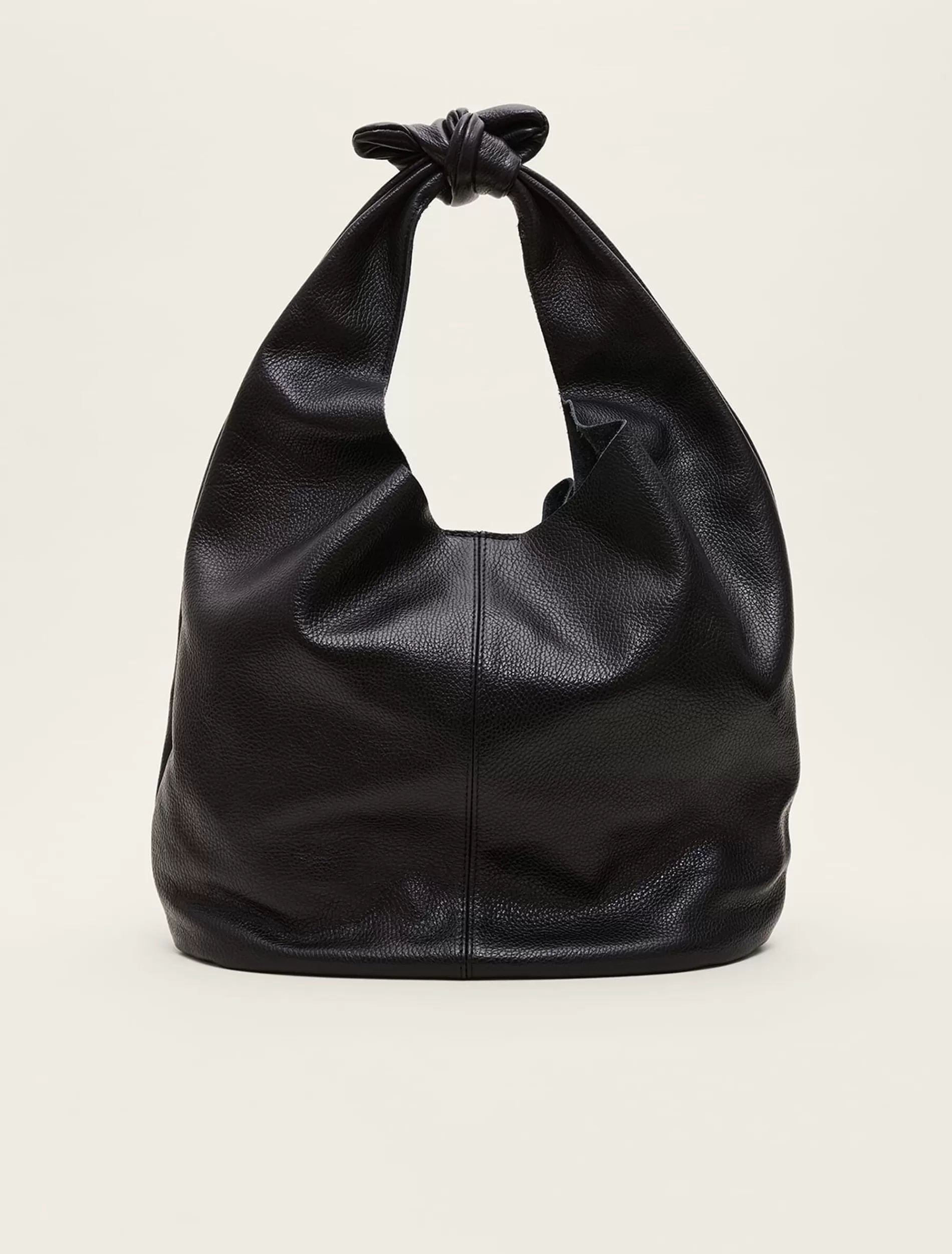Phase Eight Leather Hobo Slouch Bag Black Sale