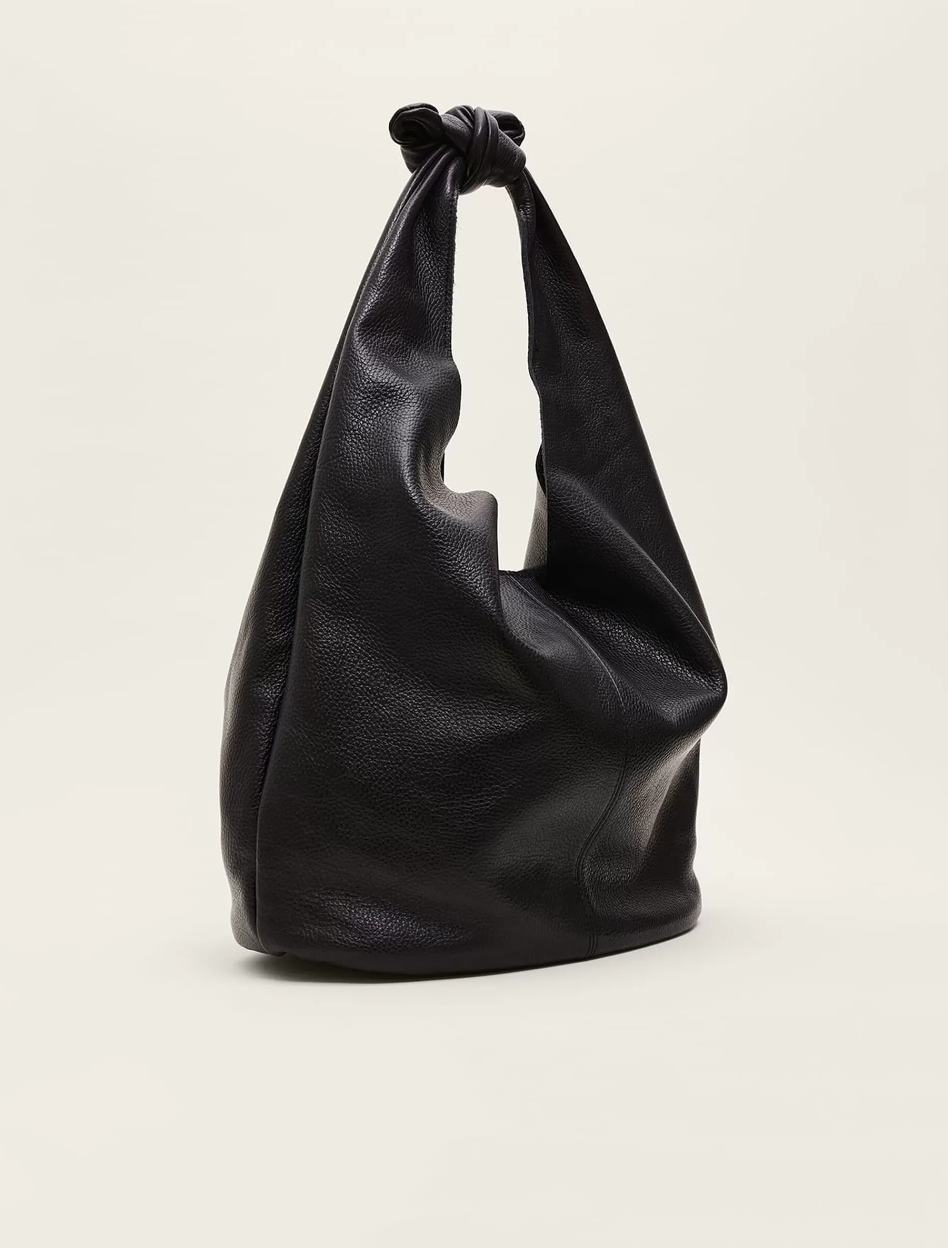 Phase Eight Leather Hobo Slouch Bag Black Sale