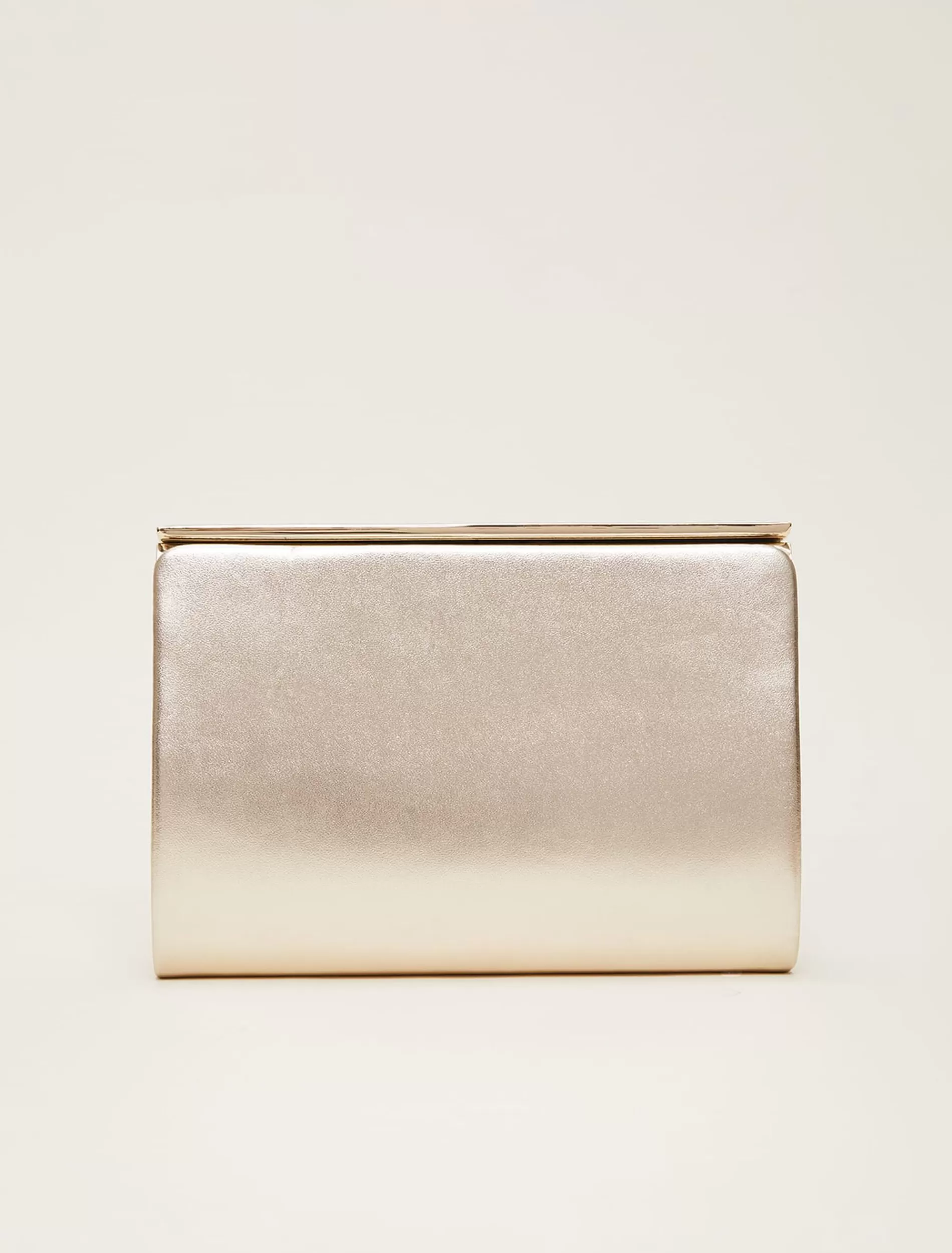 Phase Eight Leather Slim Clutch Bag Gold Store