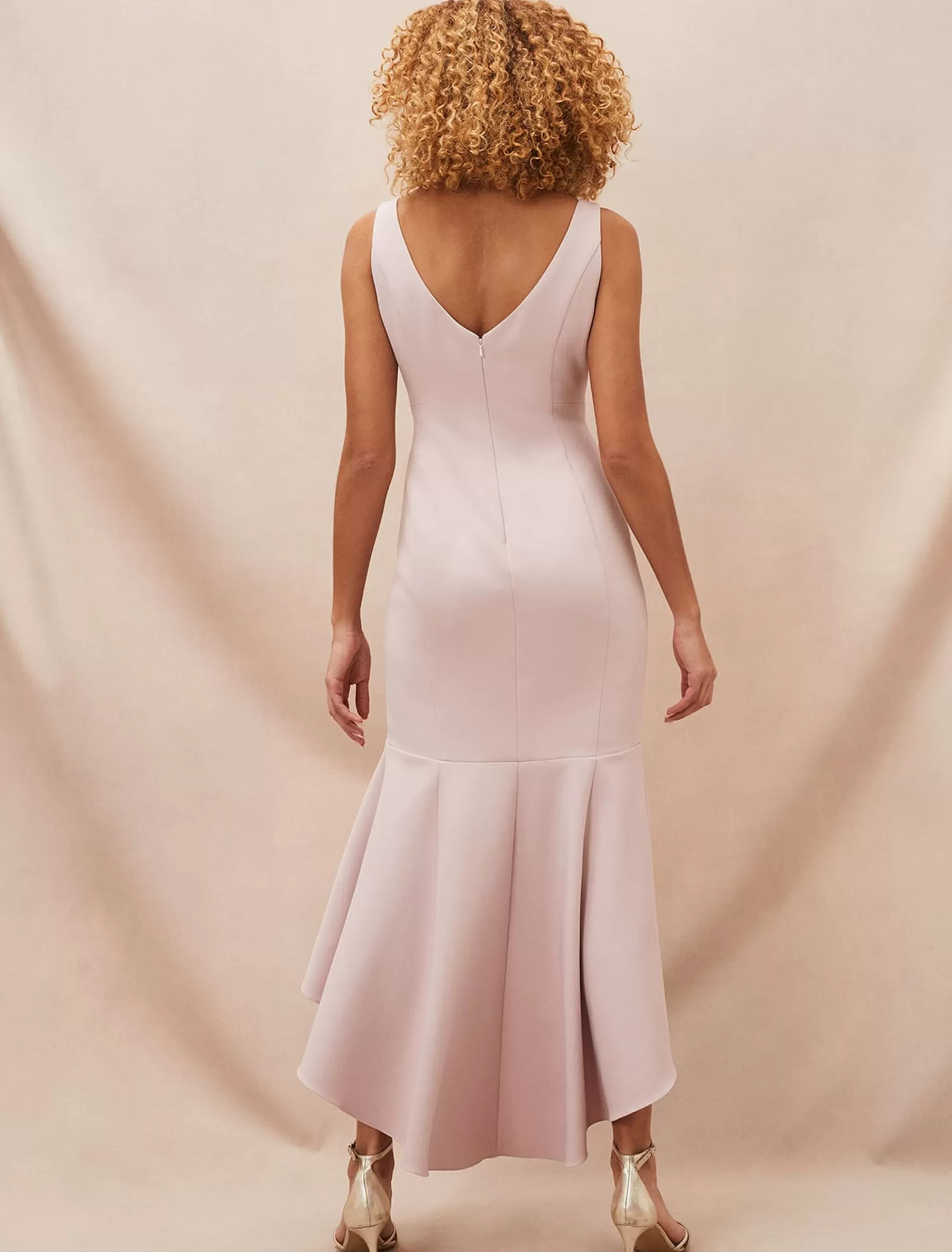 Phase Eight Leela Fitted Maxi Dress Antique Rose Best