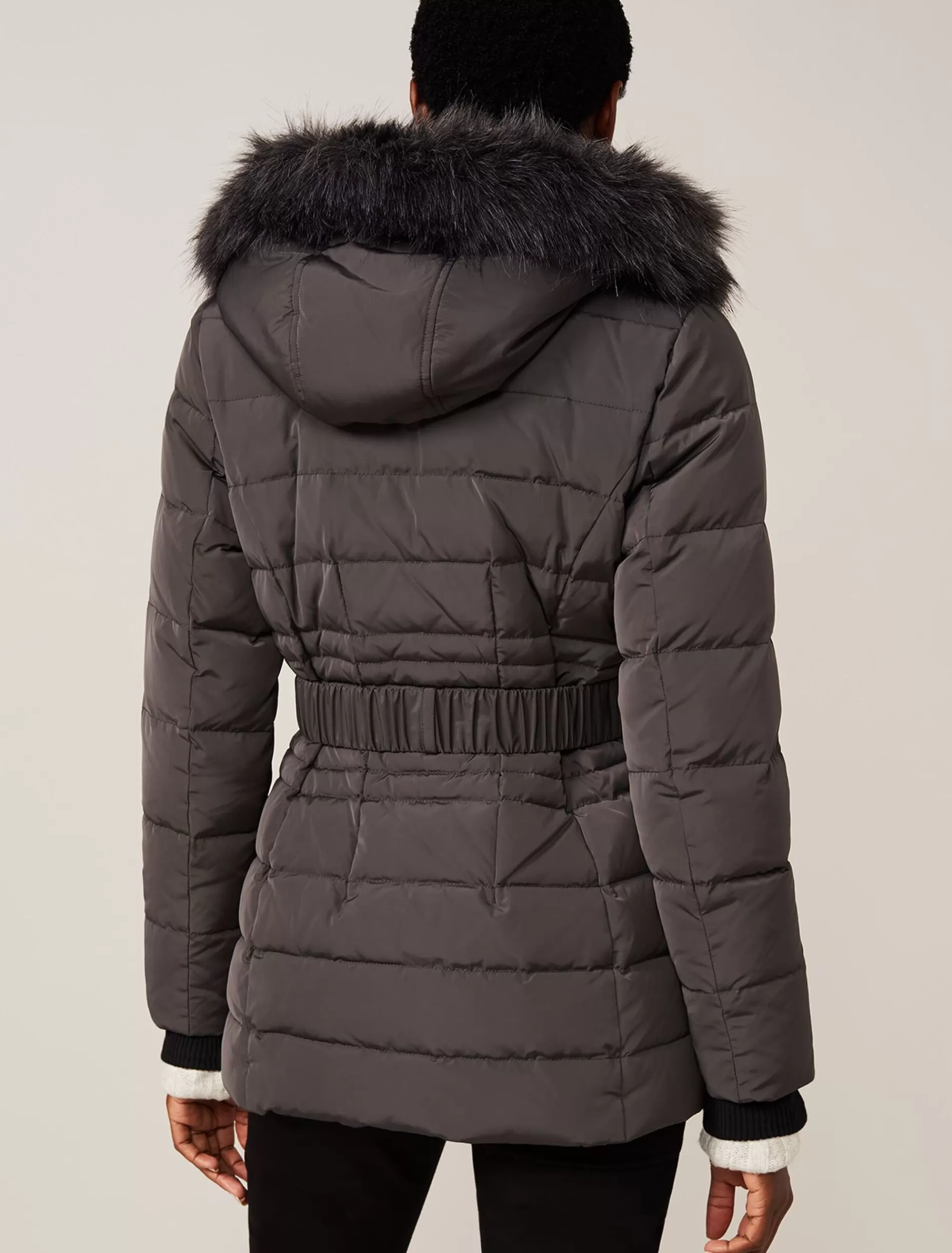 Phase Eight Leona Short Puffer Coat Grey Outlet