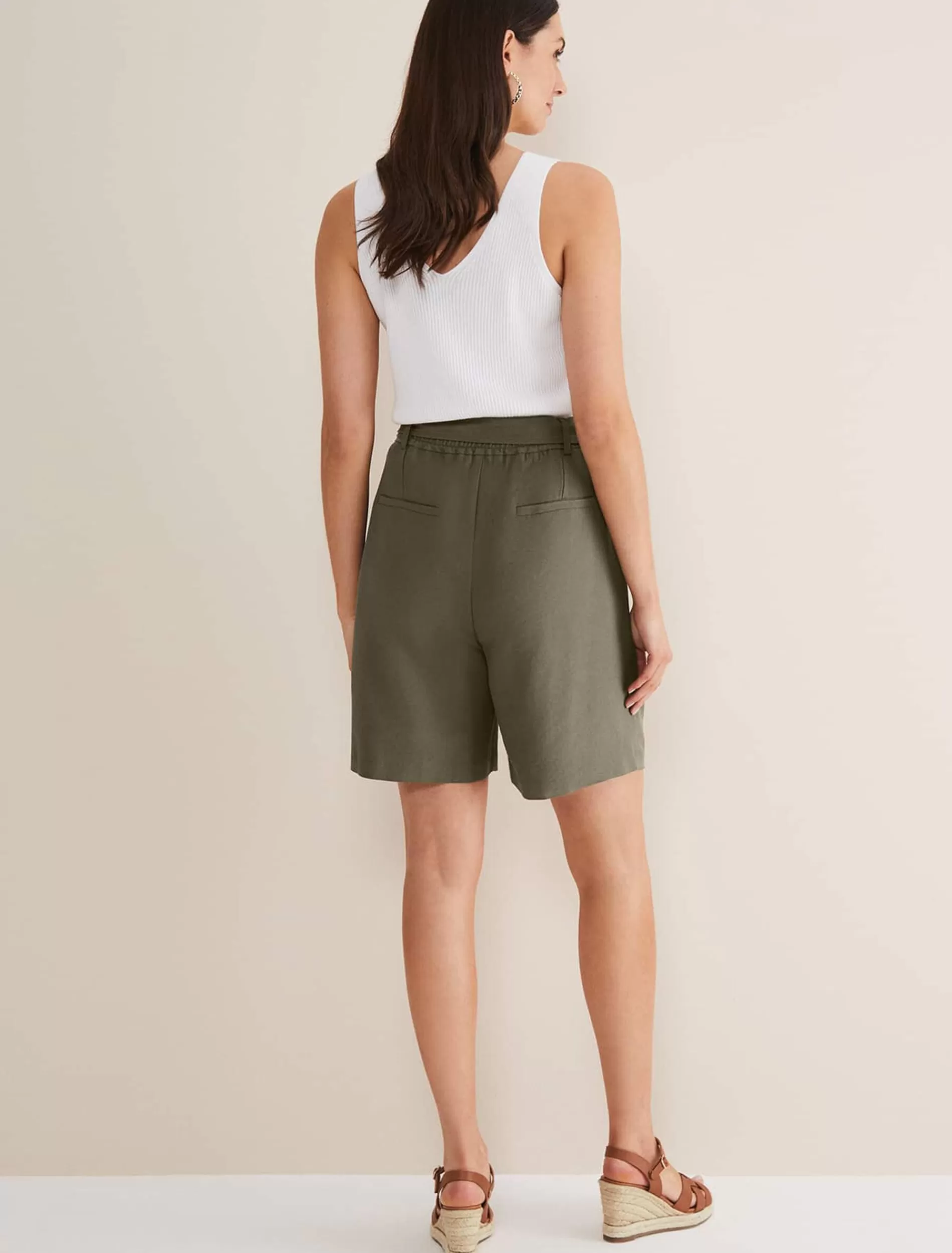 Phase Eight Leonar Co-Ord Short Khaki Sale