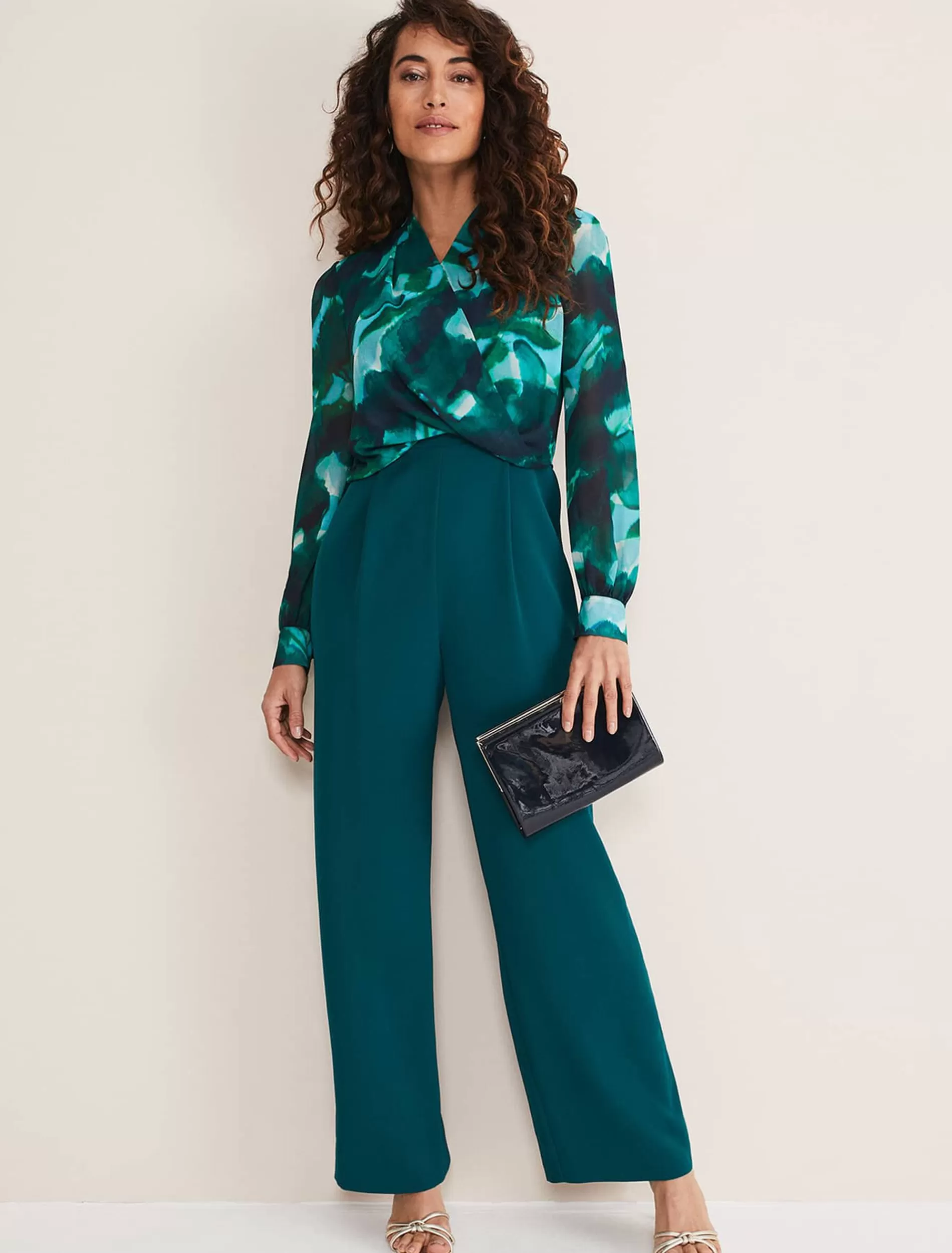Phase Eight Lexi Print Jumpsuit Multi-Coloured Cheap
