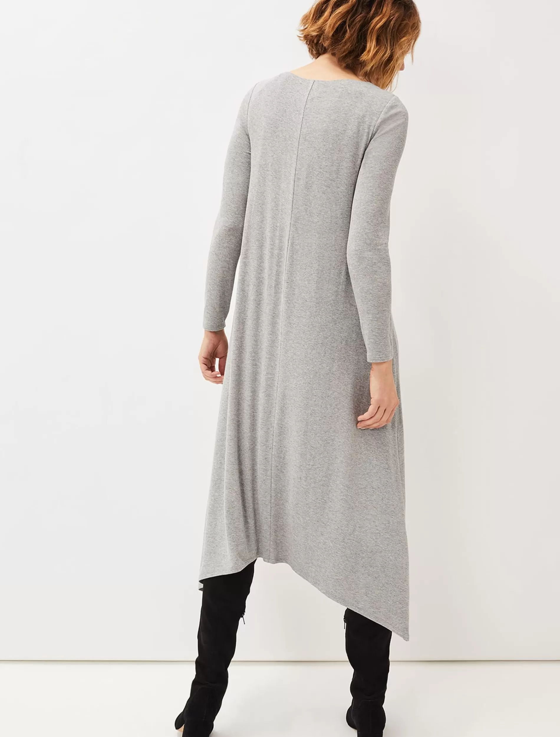 Phase Eight Lexy Midi Jersey Dress Grey Marl Best Sale