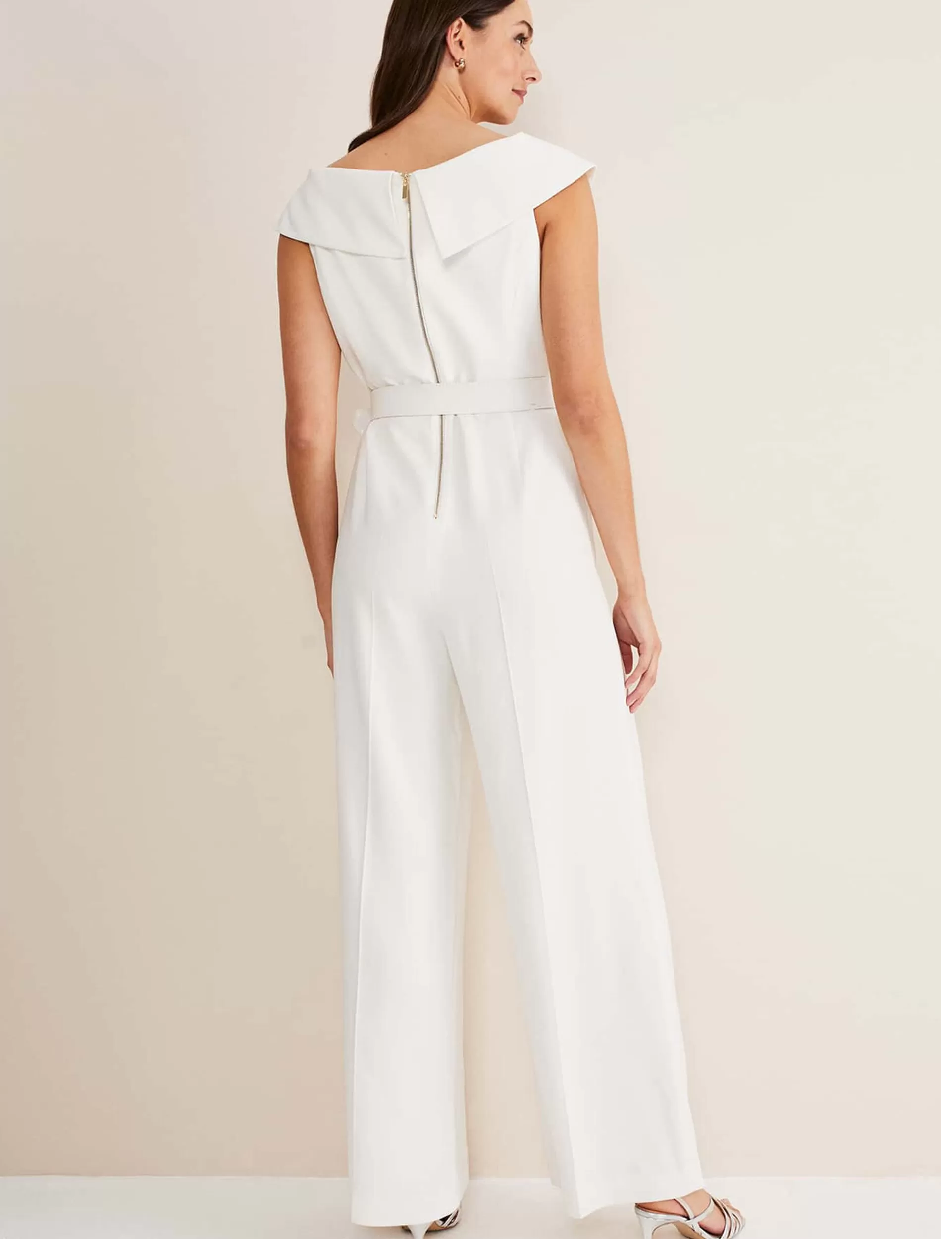 Phase Eight Liberty Tux Jumpsuit Ivory Best Sale