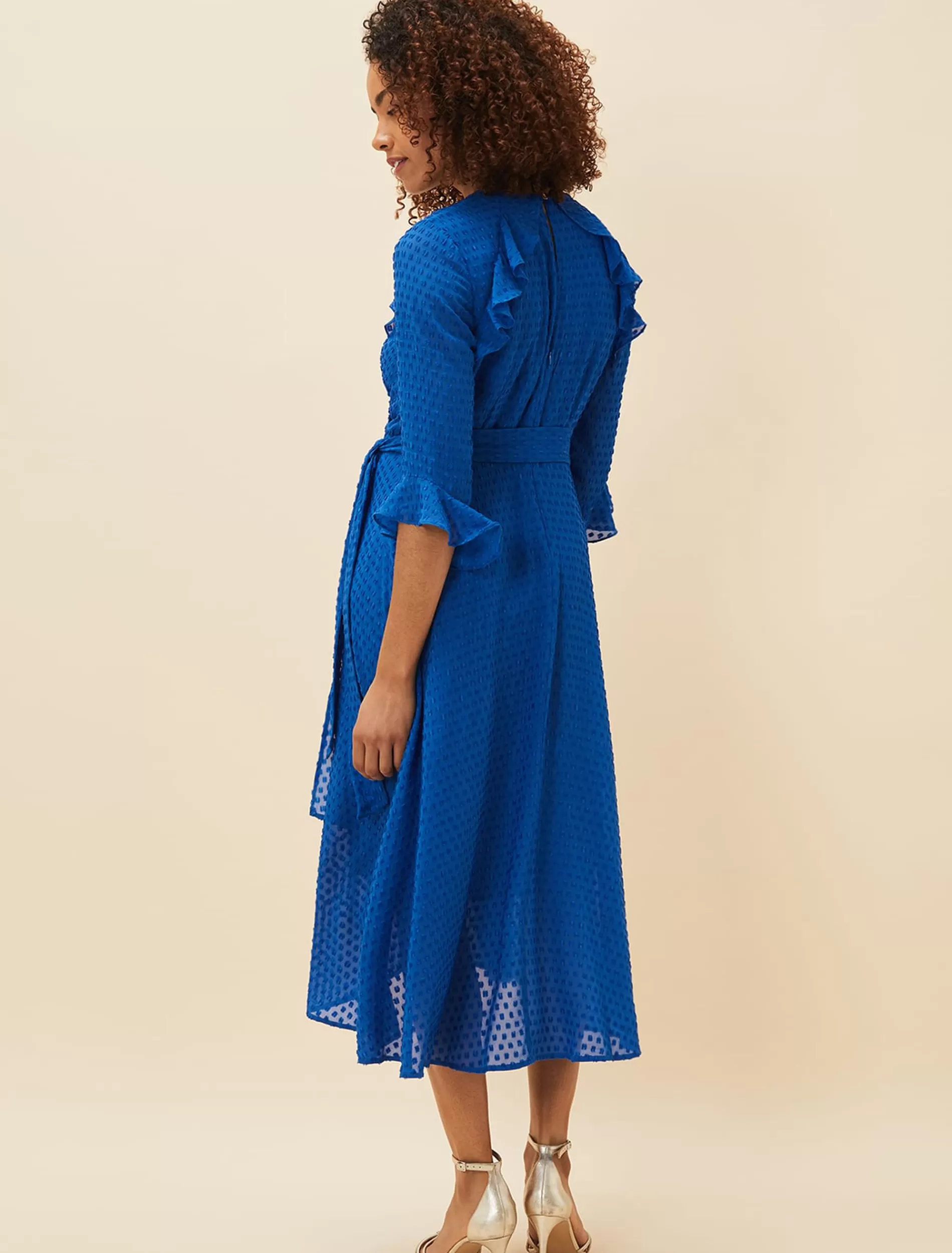 Phase Eight Lilibeth Wrap Midi Dress Capri Blue Sale
