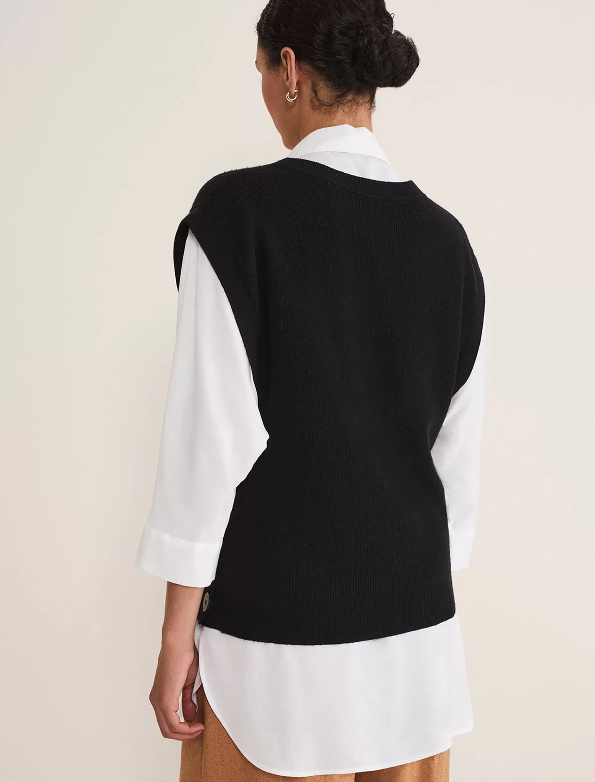Phase Eight Liv Knitted Tabbard Black Shop
