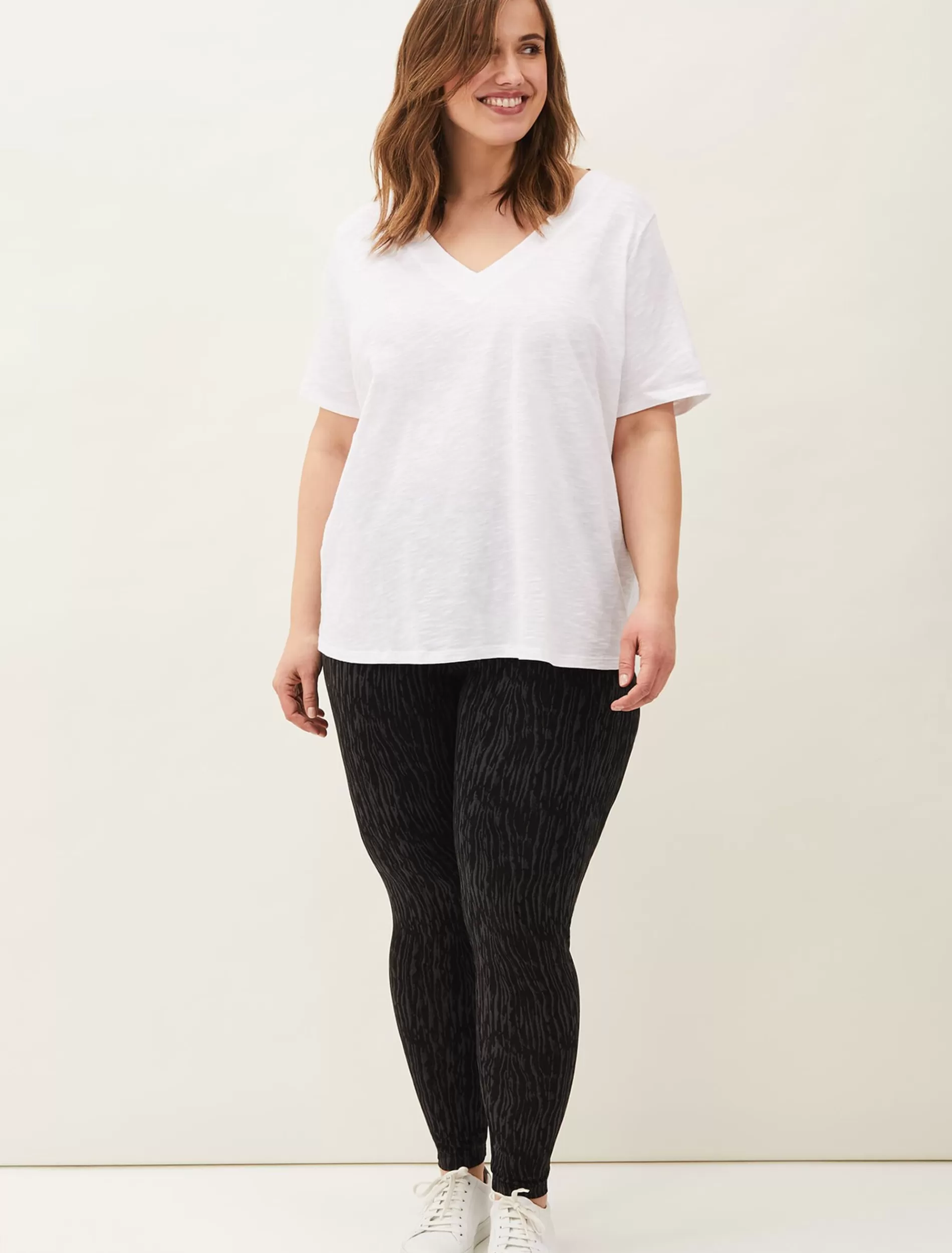 Phase Eight Lizzie Textured Leggings Charcoal/Black Sale