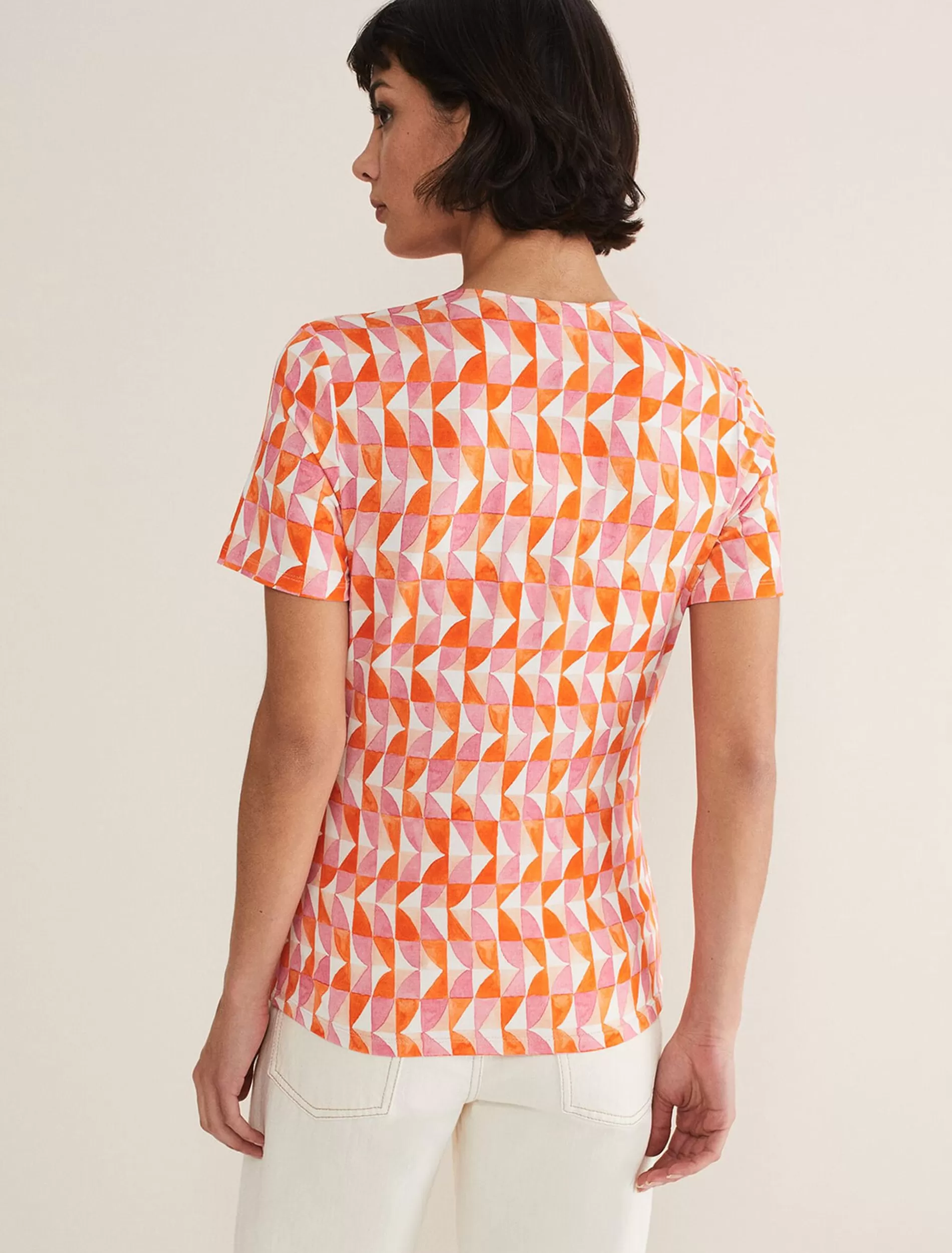 Phase Eight Loicia Geo Wrap Top Pink Store