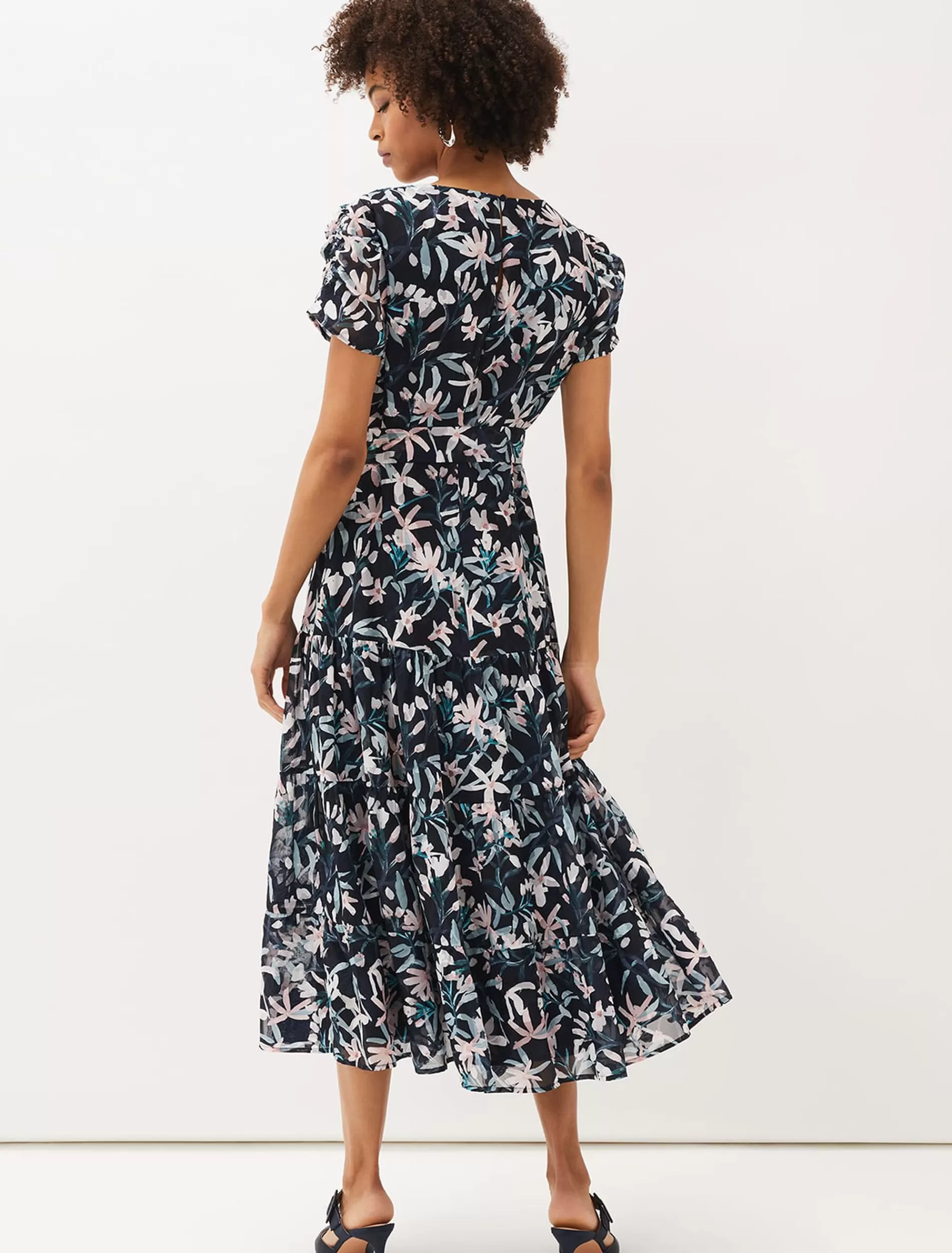 Phase Eight Lola Floral Print Dress Navy/Pink Best Sale