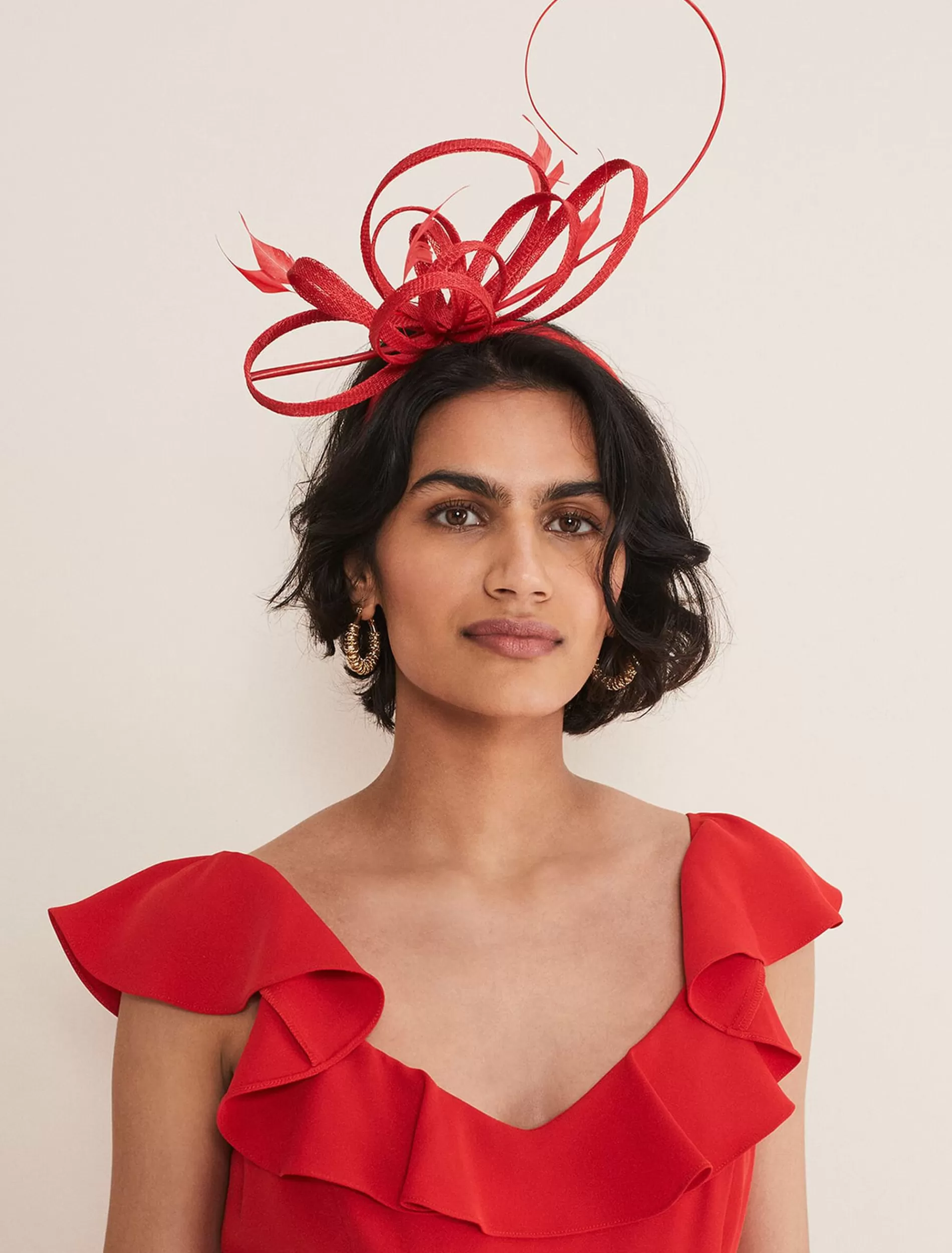 Phase Eight Loop Headband Red Store