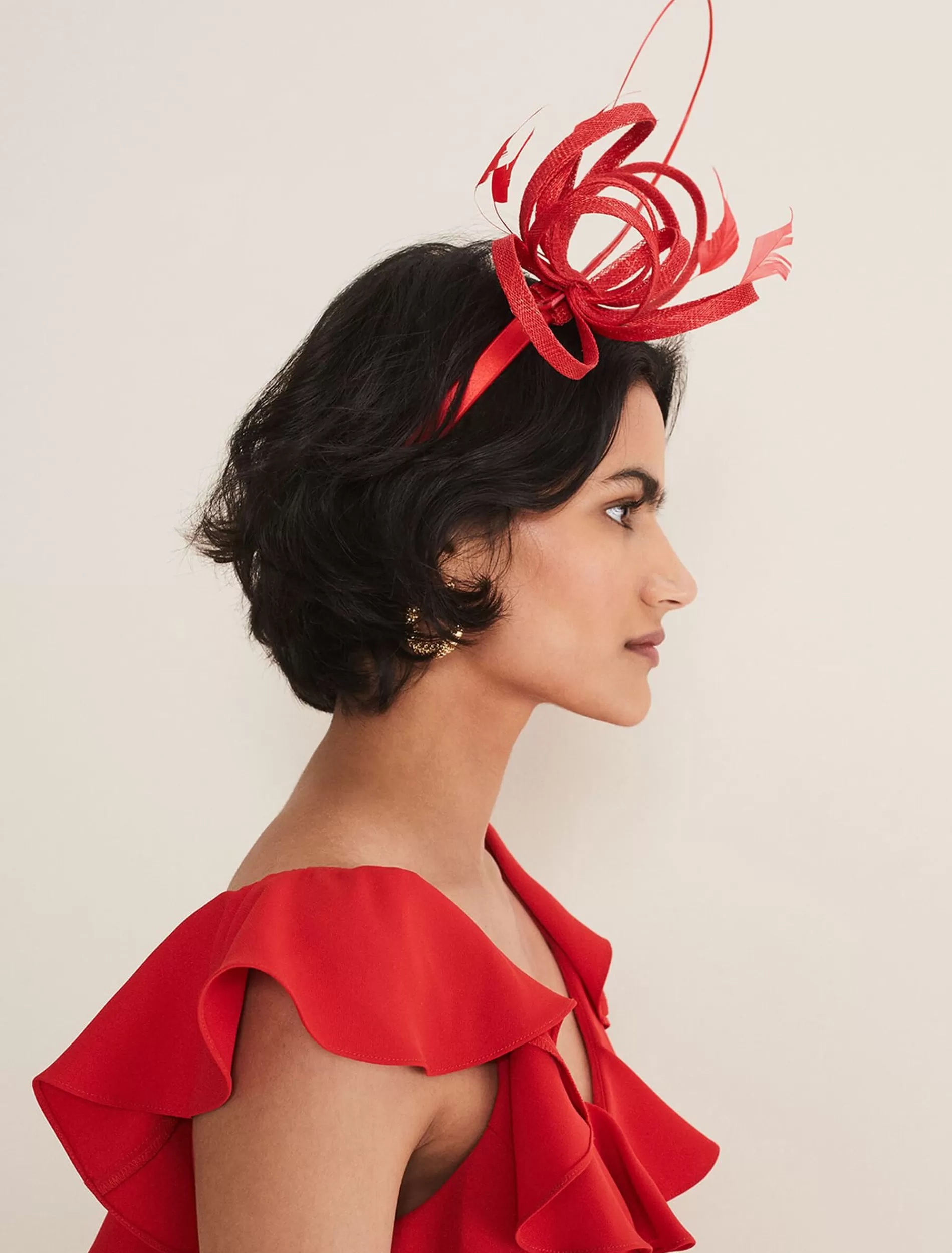 Phase Eight Loop Headband Red Store