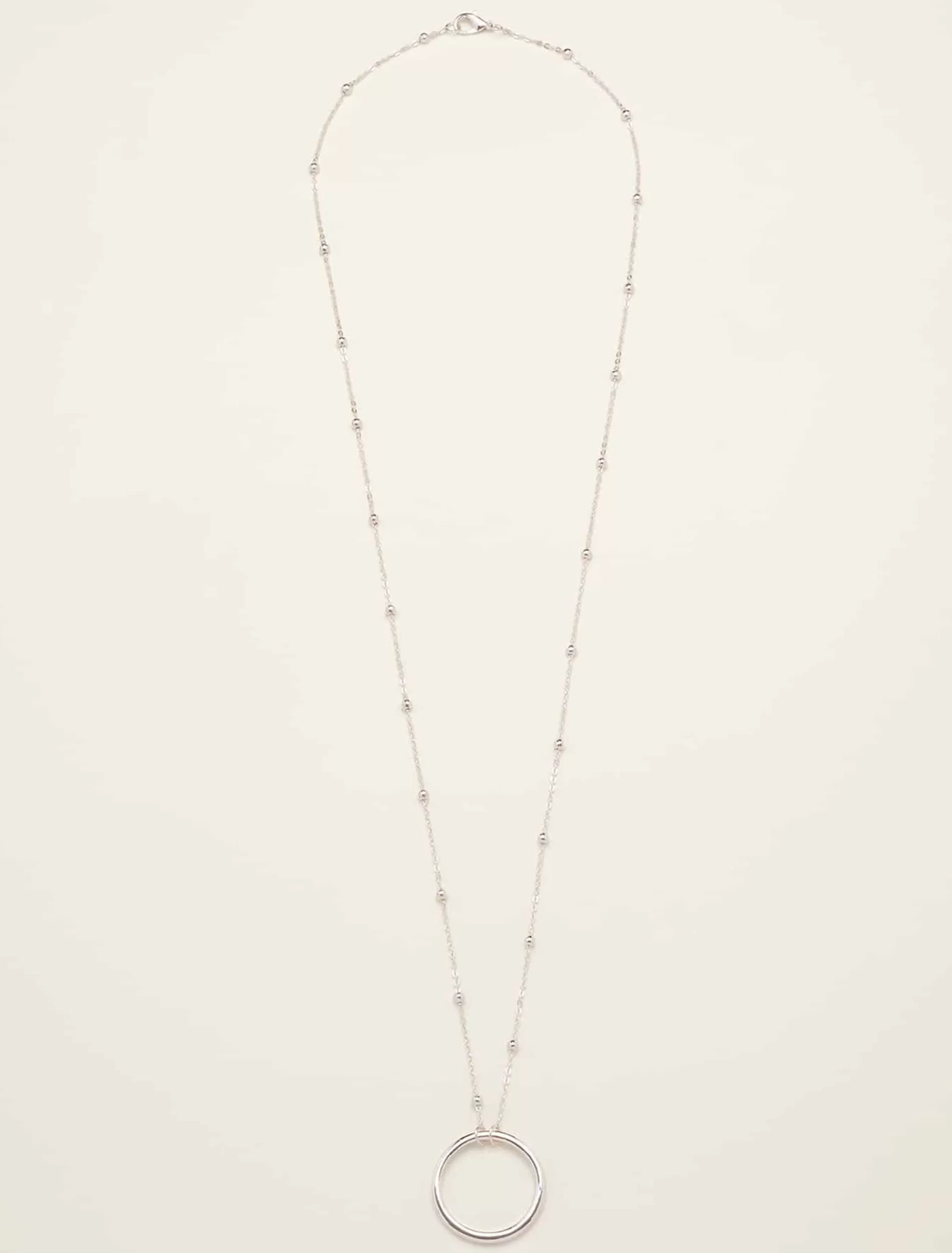 Phase Eight Lorette Plated Circle Pendant Silver Online