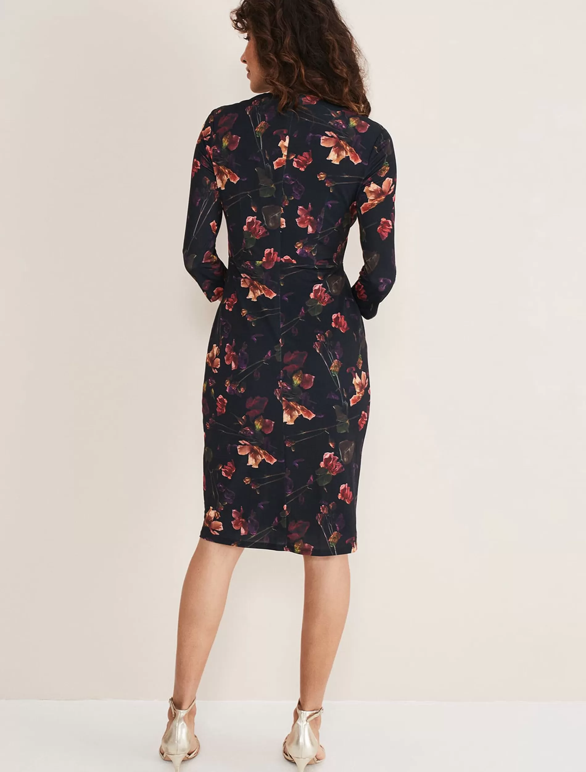 Phase Eight Lottia Print Dress Navy/Multi Outlet