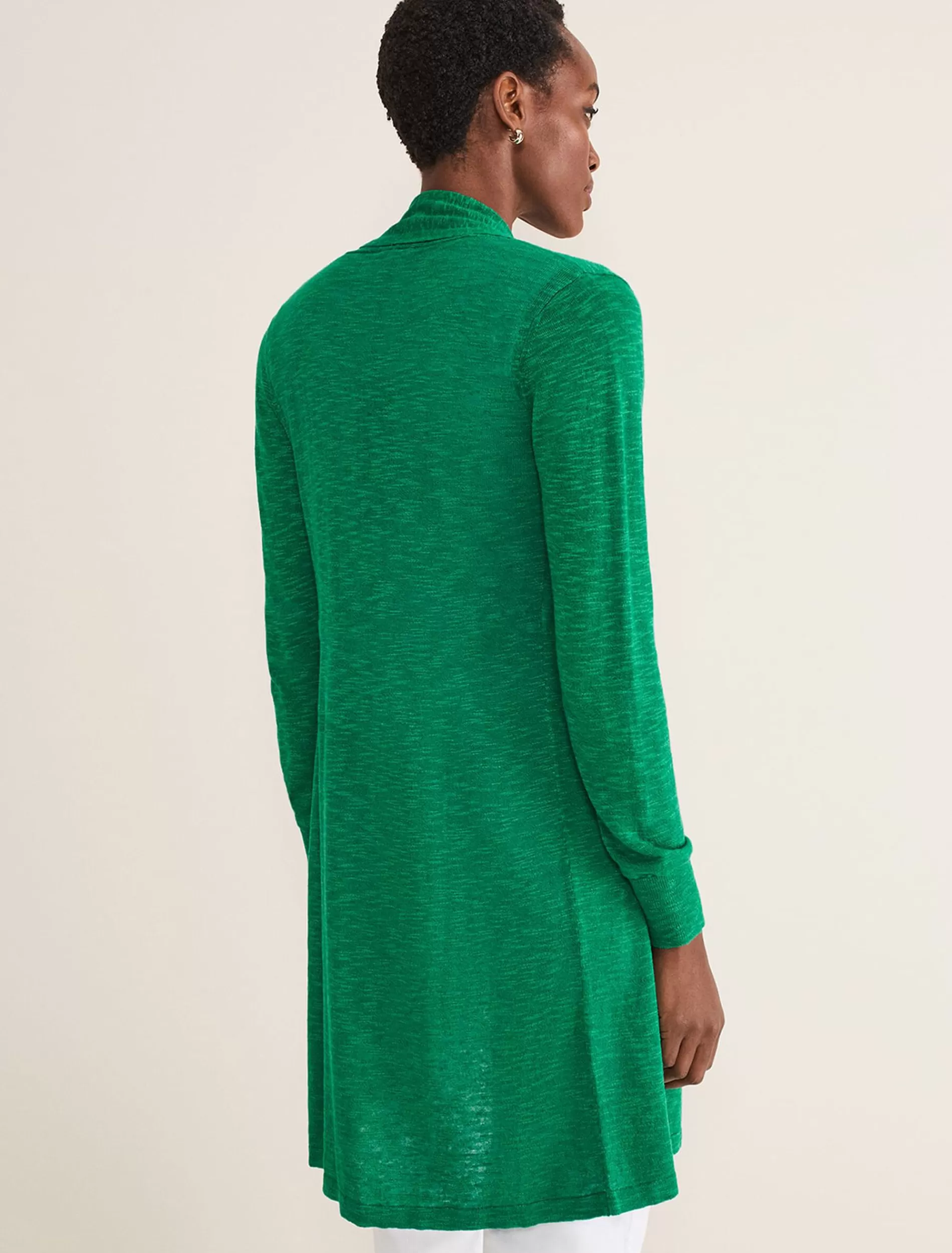Phase Eight Louise Linen Longline Cardigan Green Sale
