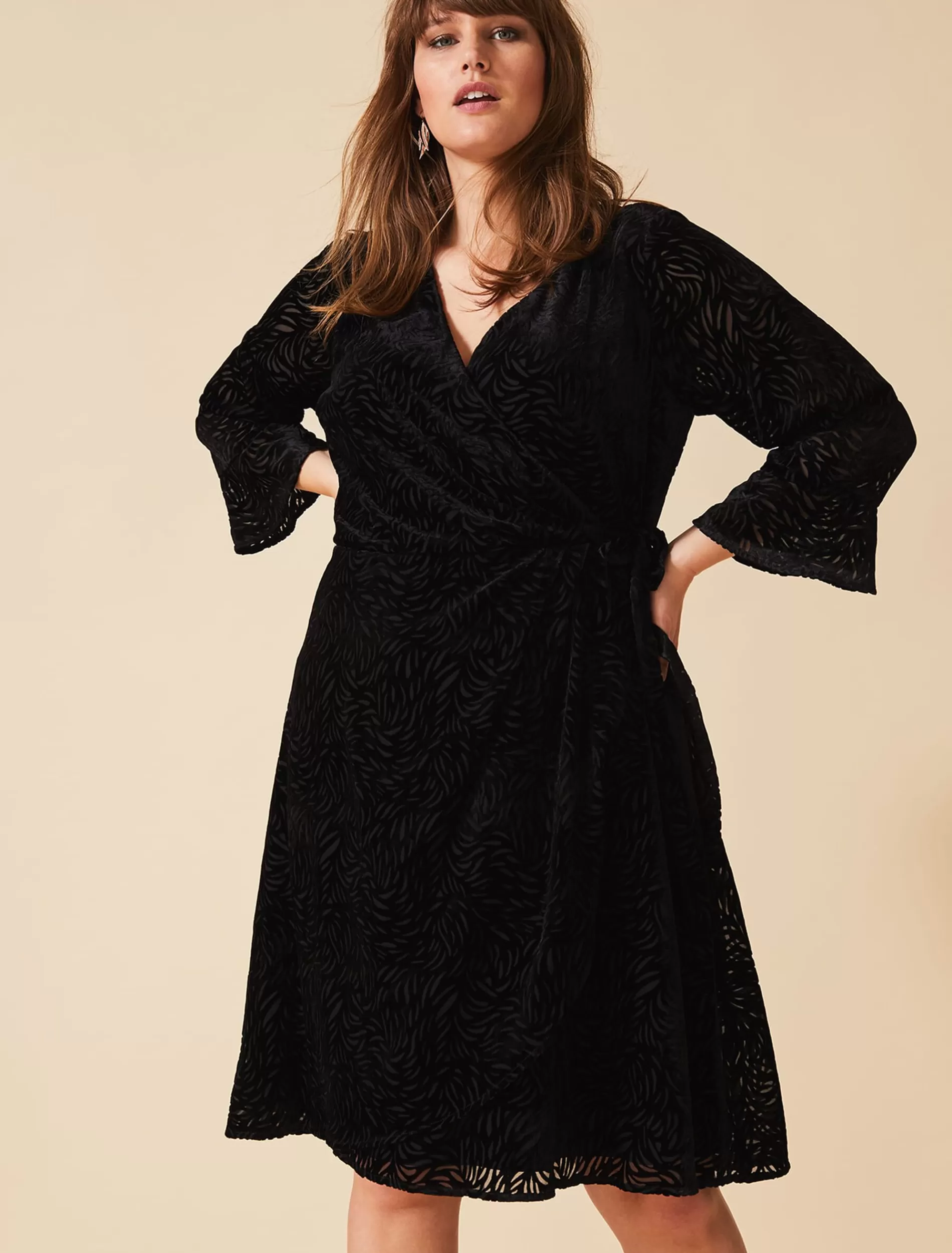 Phase Eight Lucia Velvet Dress Black Shop