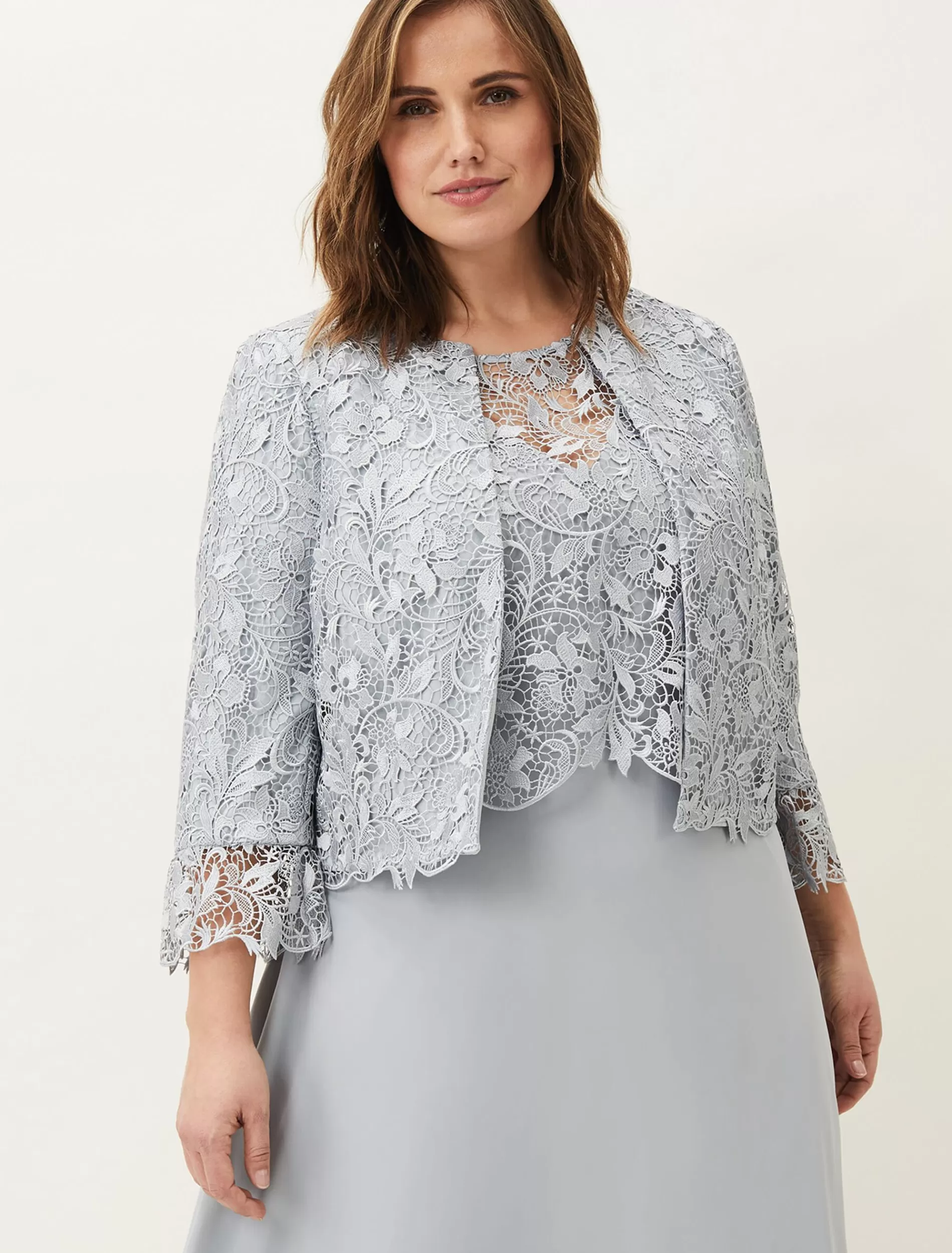 Phase Eight Luisa Lace Occasion Jacket Mineral Outlet