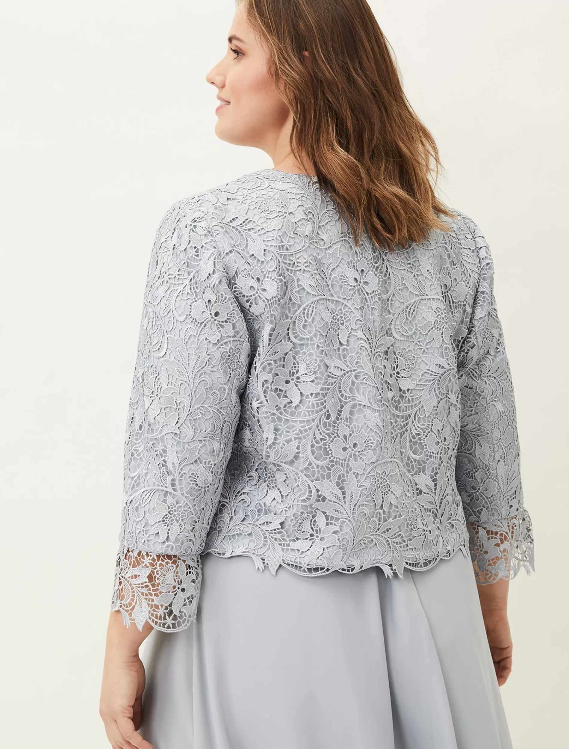 Phase Eight Luisa Lace Occasion Jacket Mineral Outlet