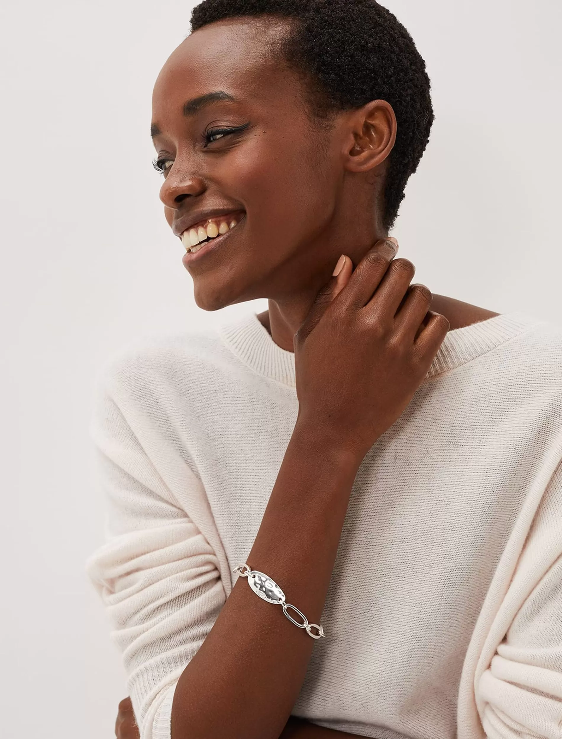 Phase Eight Lyddie Plated Link Bracelet Silver Discount