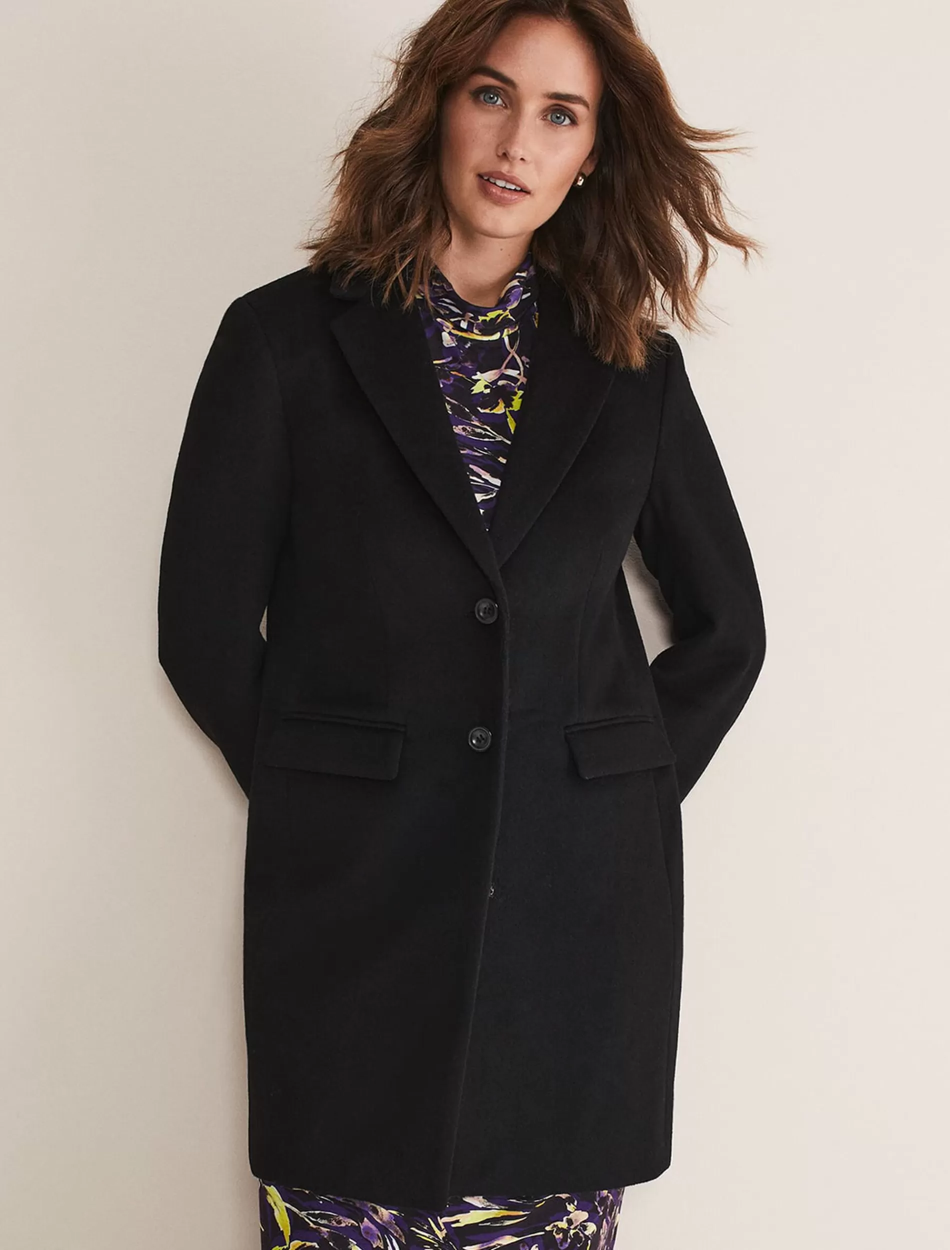 Phase Eight Lydia Wool Coat Black Best