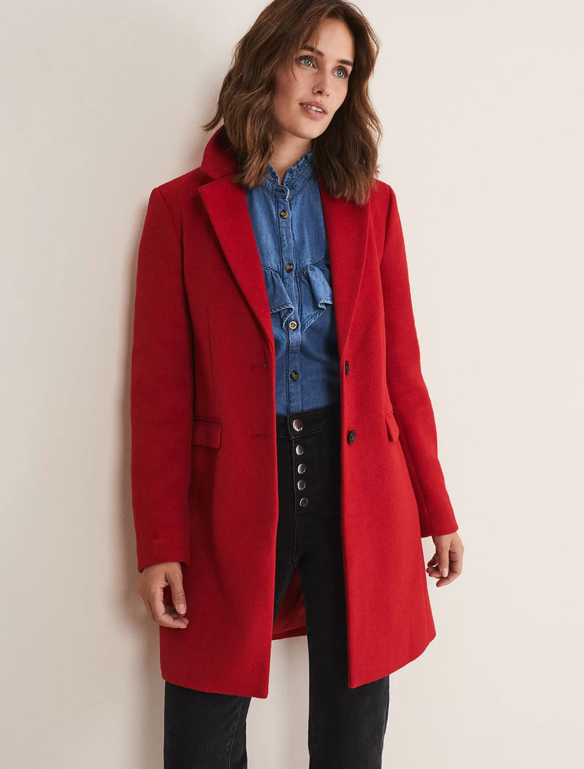 Phase Eight Lydia Wool Coat Red Sale