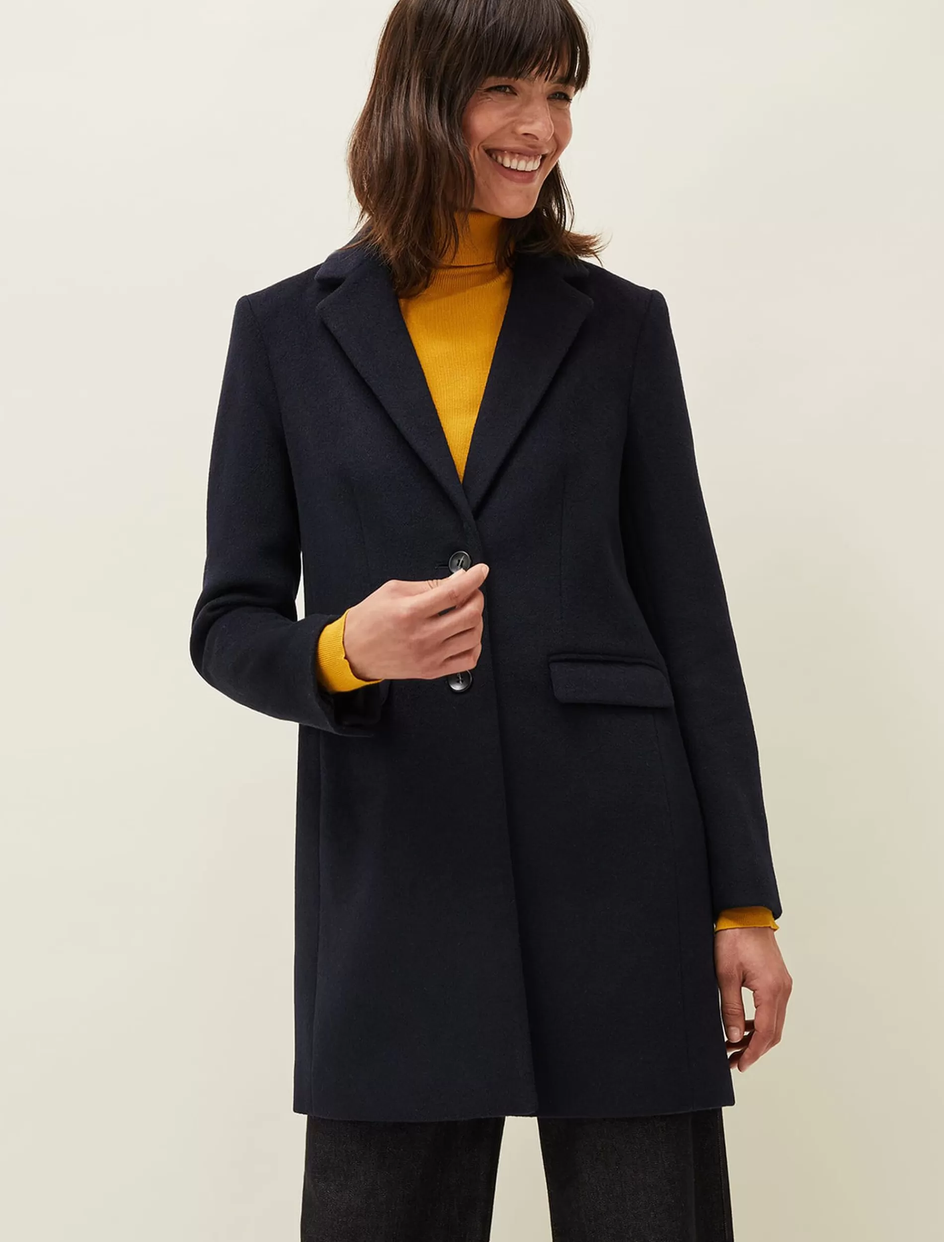Phase Eight Lydia Wool Coat Navy Flash Sale