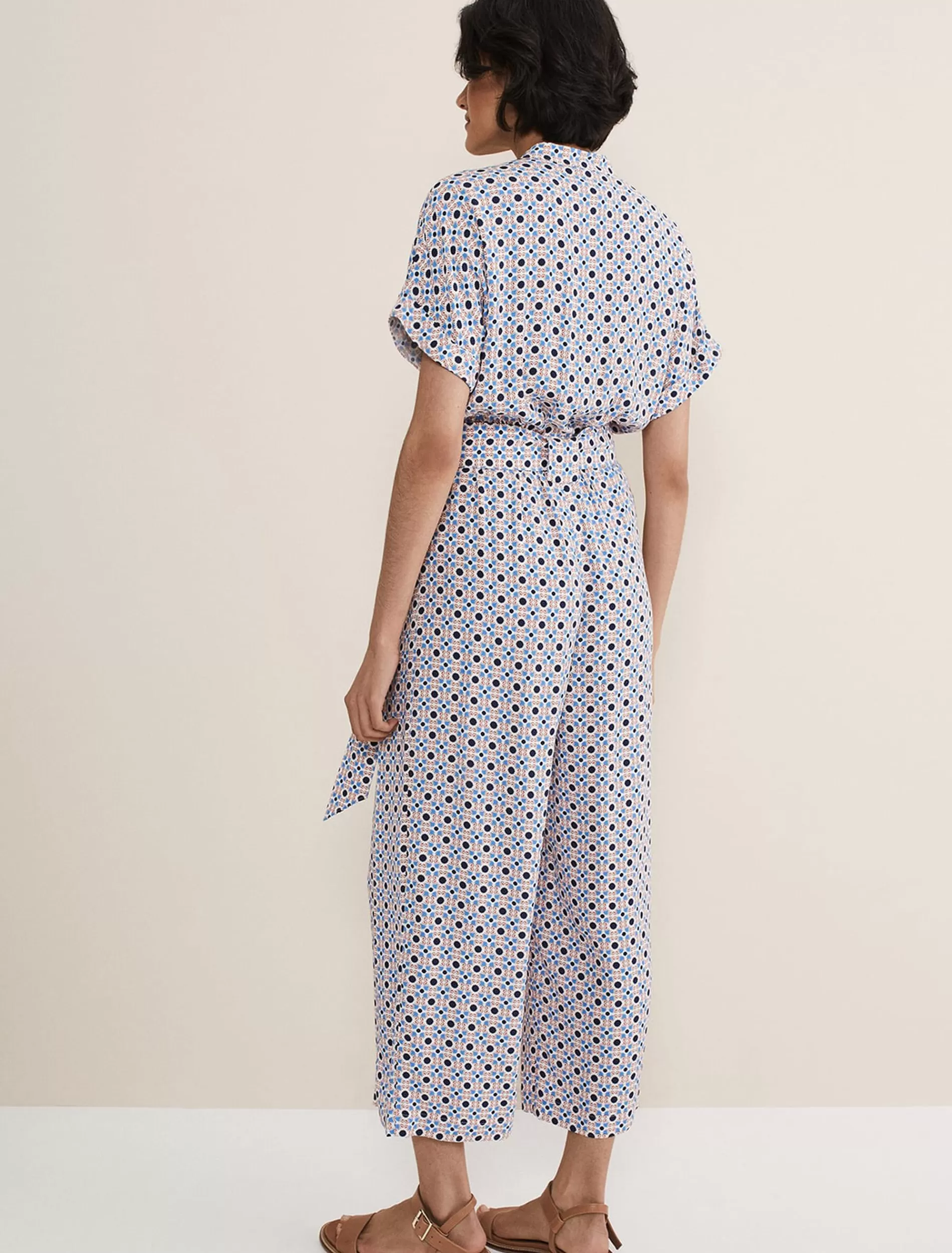 Phase Eight Lyla Jumpsuit Blue/Multi Discount