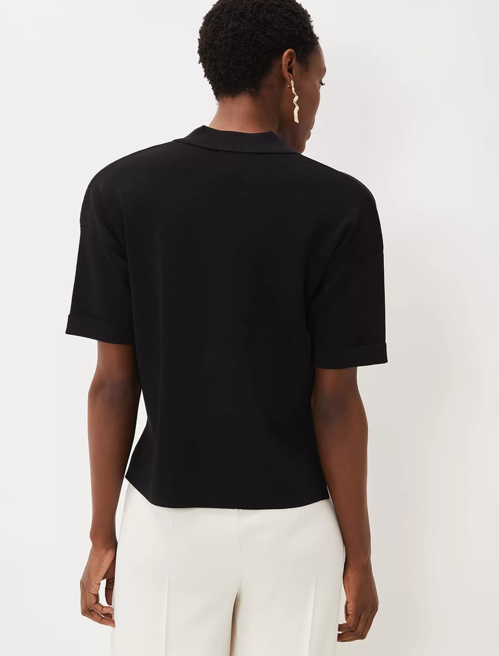 Phase Eight Mae Button Down Knit Black Cheap