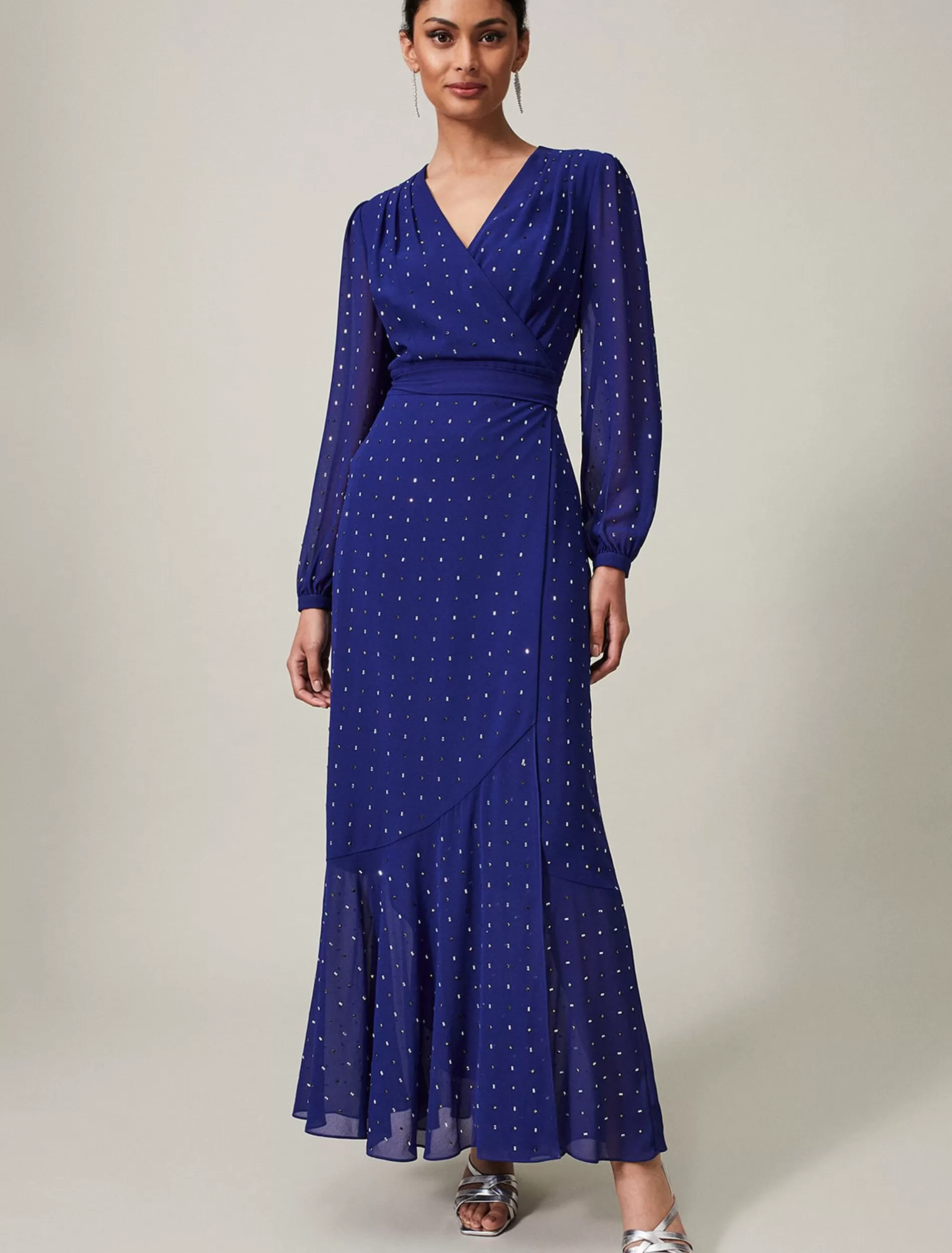Phase Eight Maeva Embellished Maxi Dress Purple Online