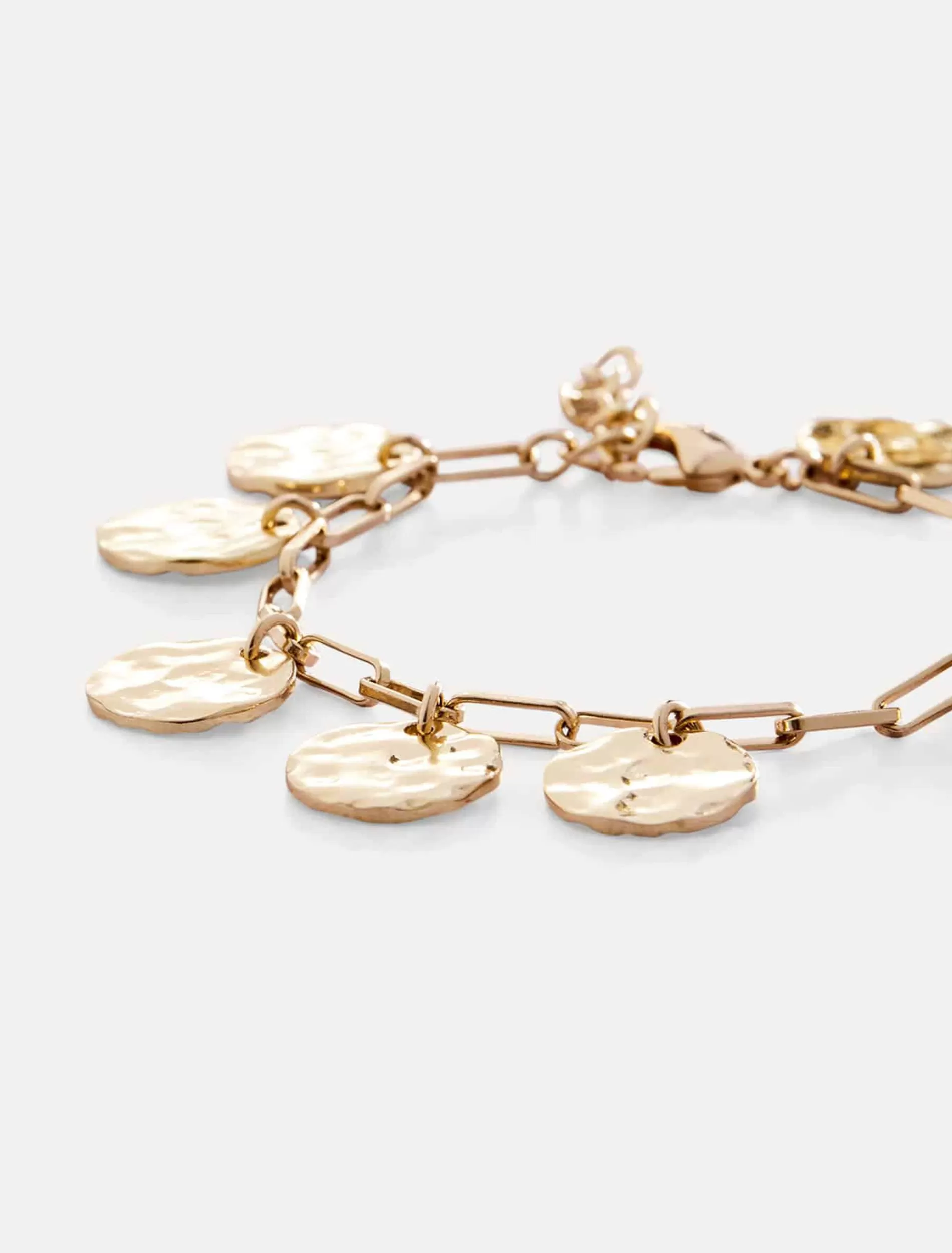 Phase Eight Magsie Plated Disc Bracelet Gold Cheap