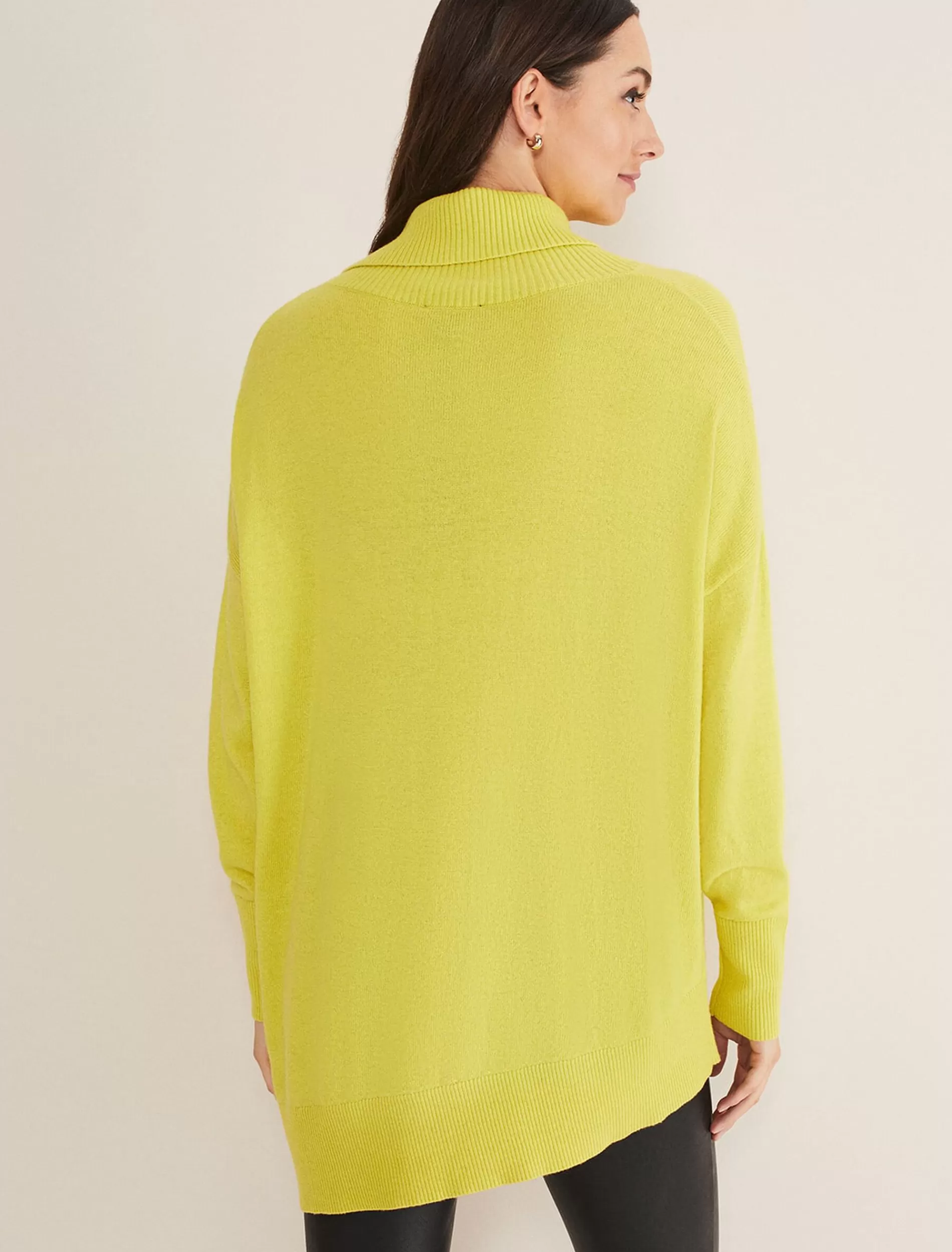 Phase Eight Maltia Asymmetric Hem Jumper Lime New