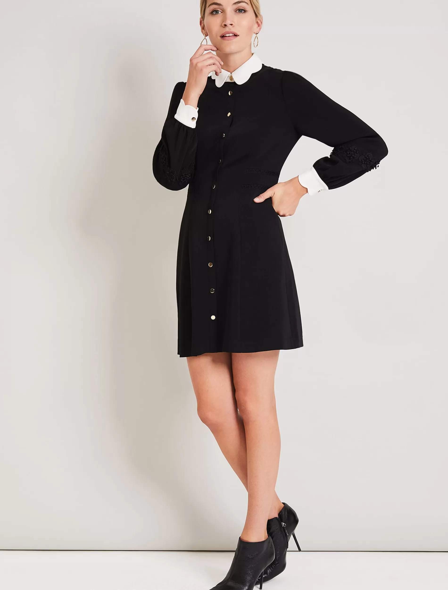 Phase Eight Maneki Collar Dress Black Best Sale
