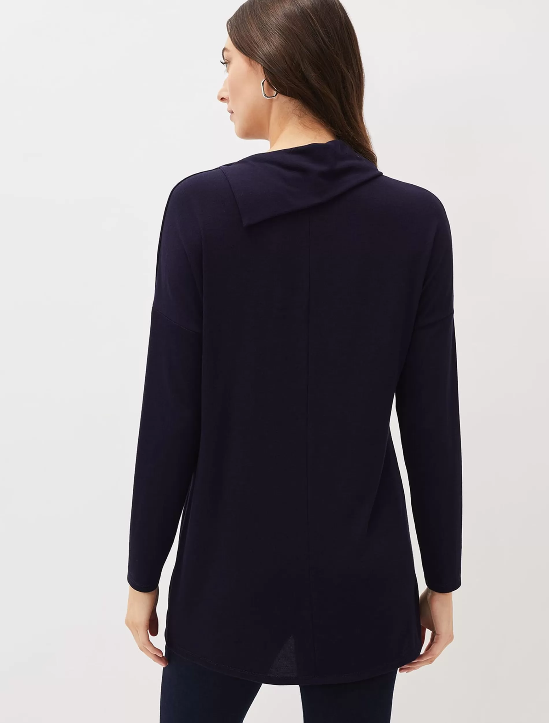 Phase Eight Marga Longline Top Navy Fashion