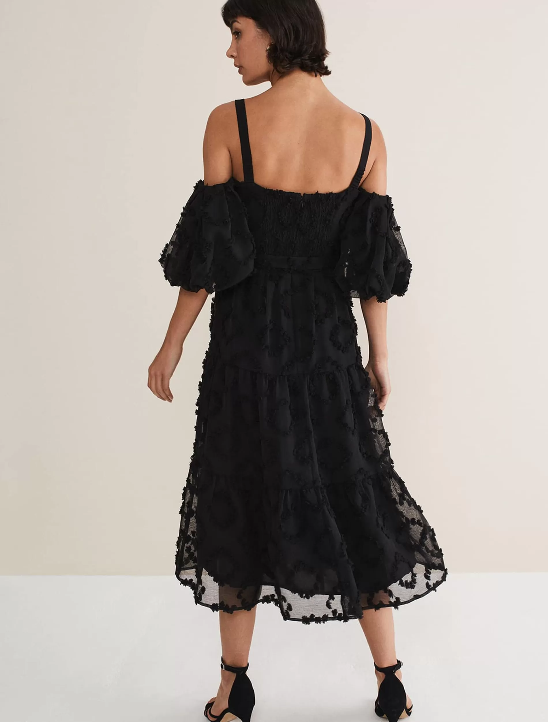 Phase Eight Margarita Off The Shoulder Midaxi Dress Black Cheap