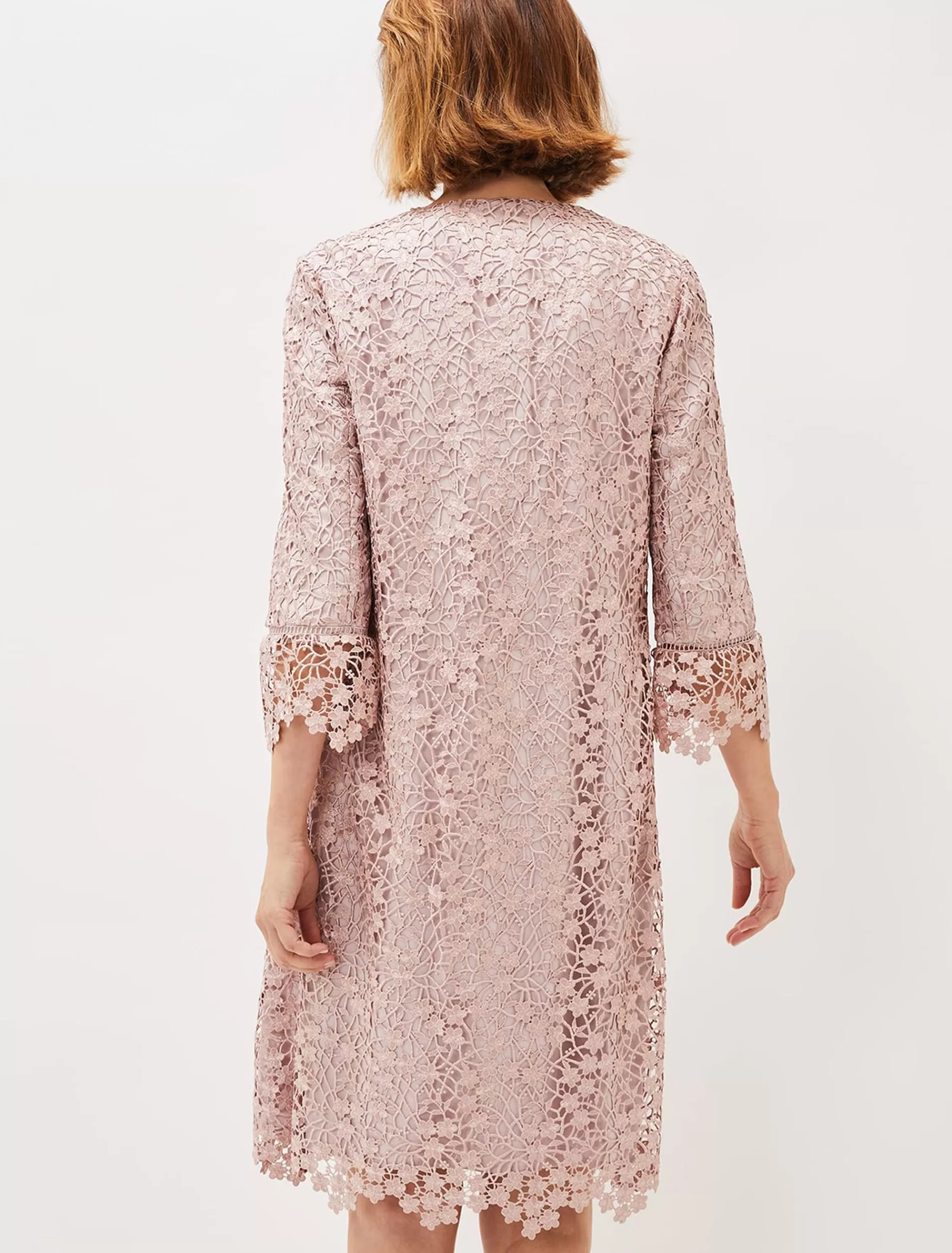 Phase Eight Mariposa Lace Occasion Coat Antique Rose Cheap