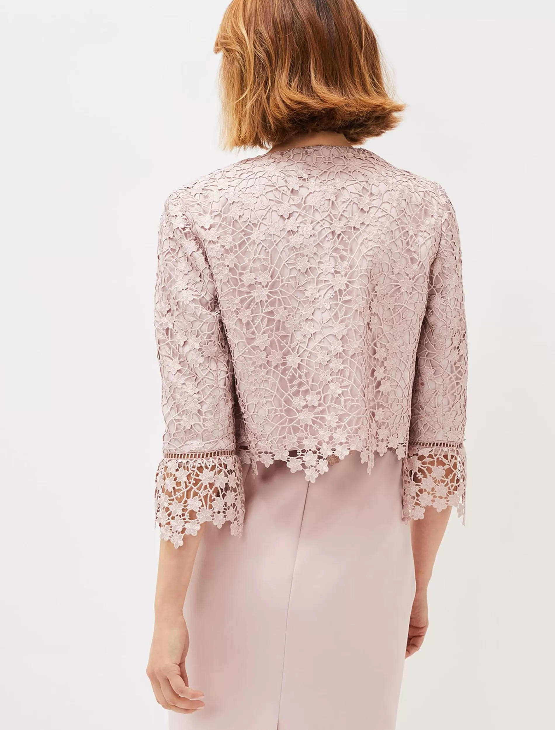 Phase Eight Mariposa Lace Occasion Jacket Antique Rose Store