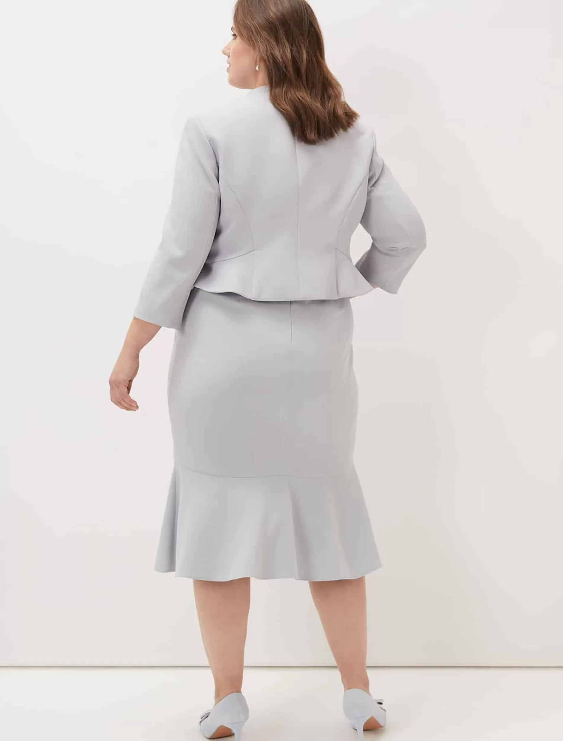 Phase Eight Mariposa Peplum Jacket Mineral Hot