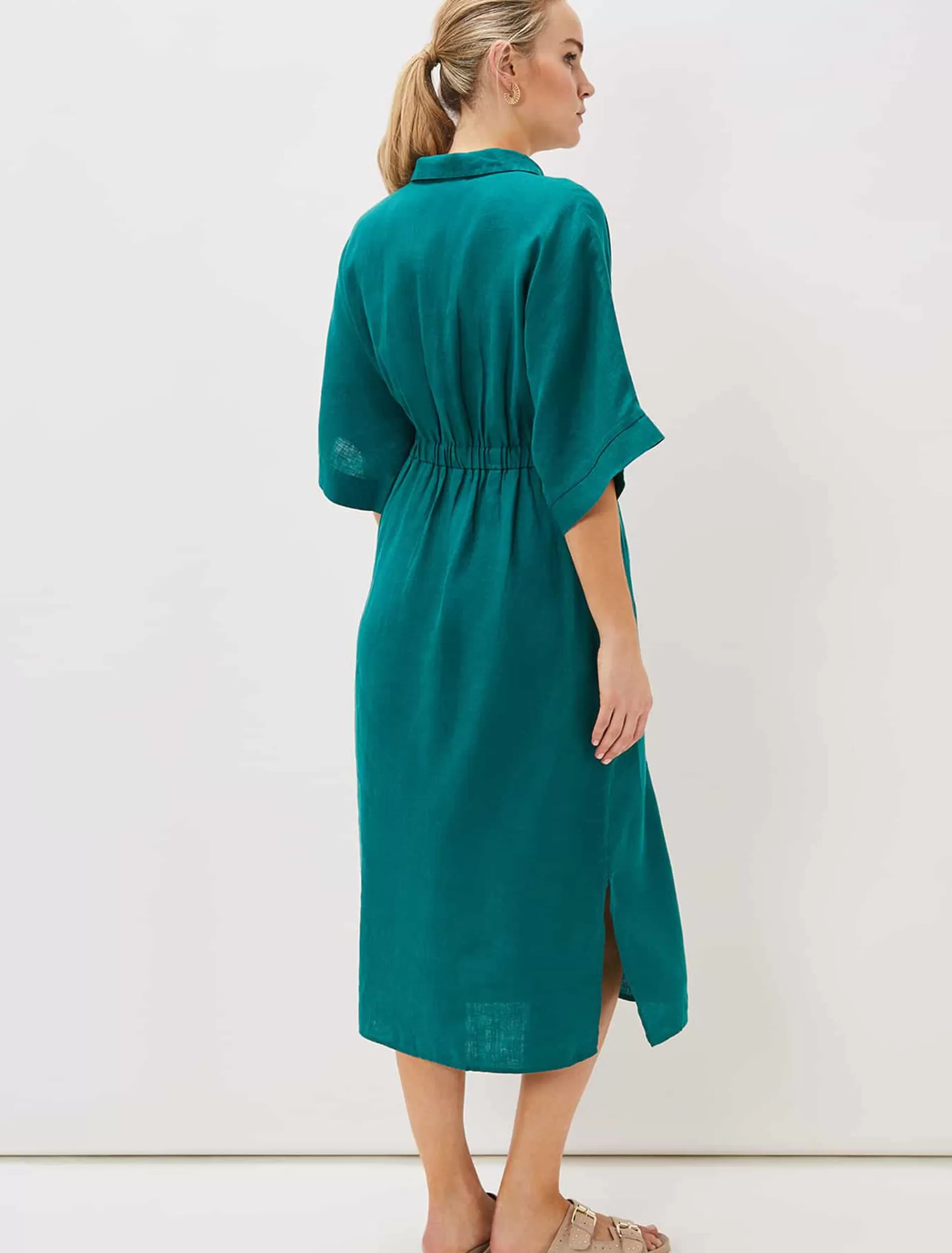 Phase Eight Marlene Tie Shirt Dress Jade Discount