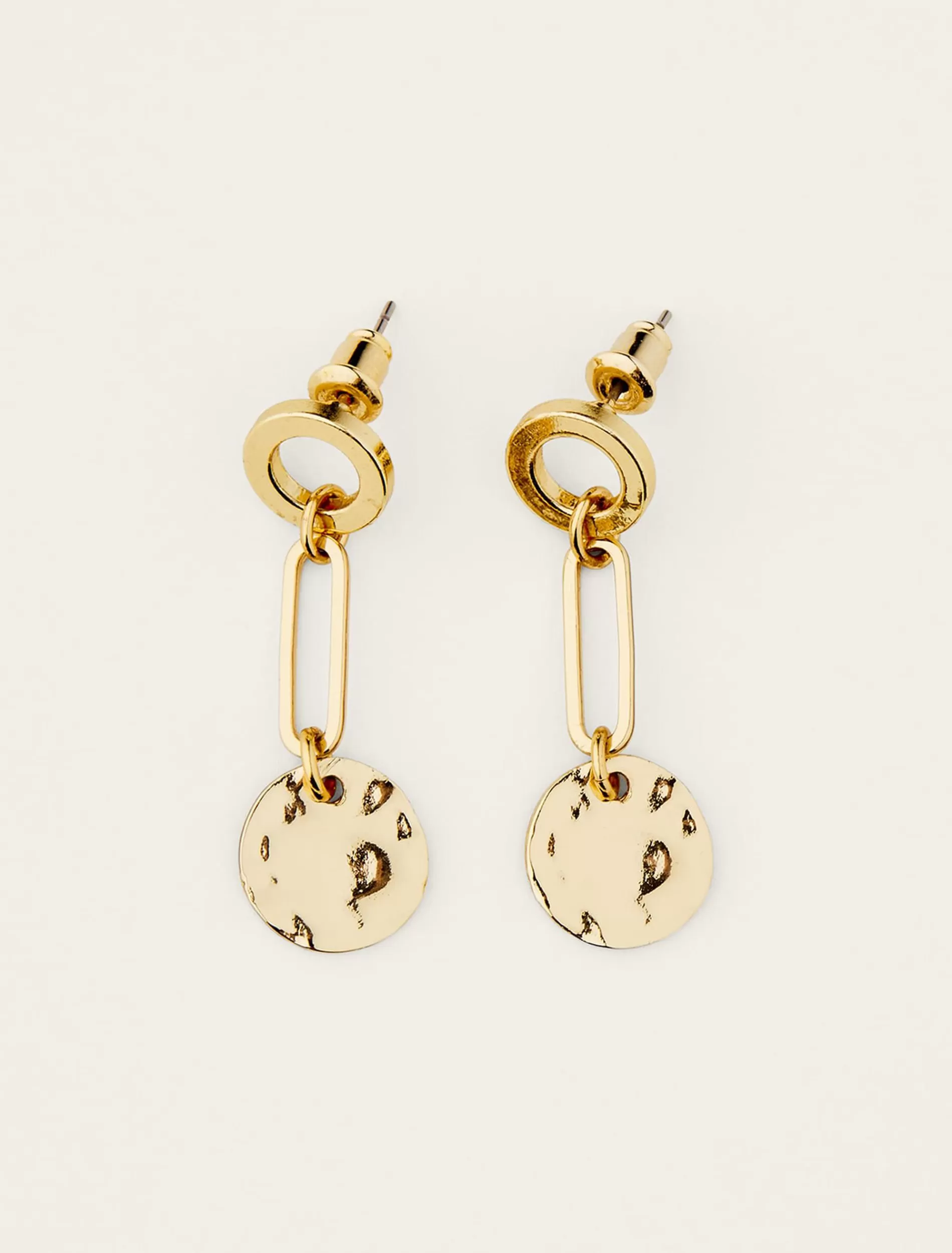 Phase Eight Maryanna Plated Pendant Earrings Gold Clearance