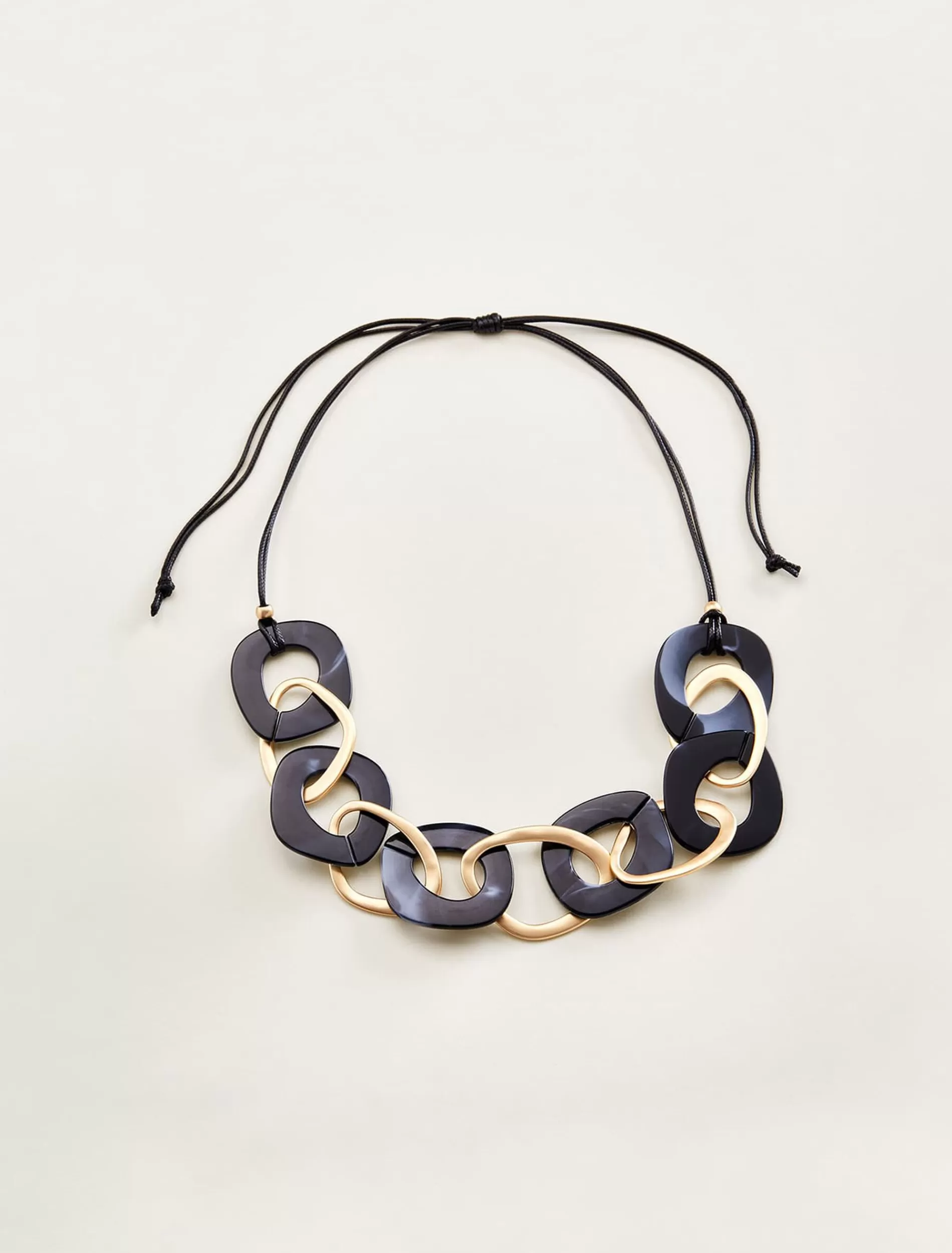 Phase Eight Maxi Resin Necklace Black/Gold Hot