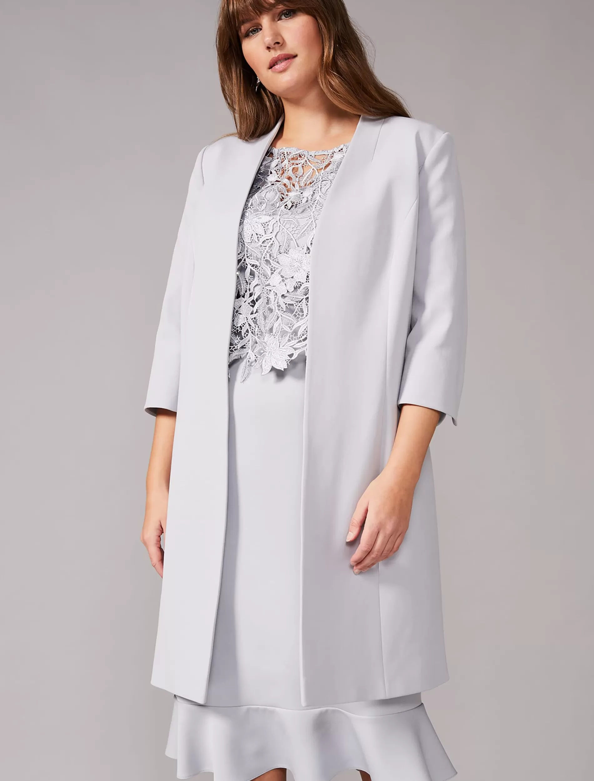 Phase Eight Melissa Longline Occasion Jacket Mineral Cheap
