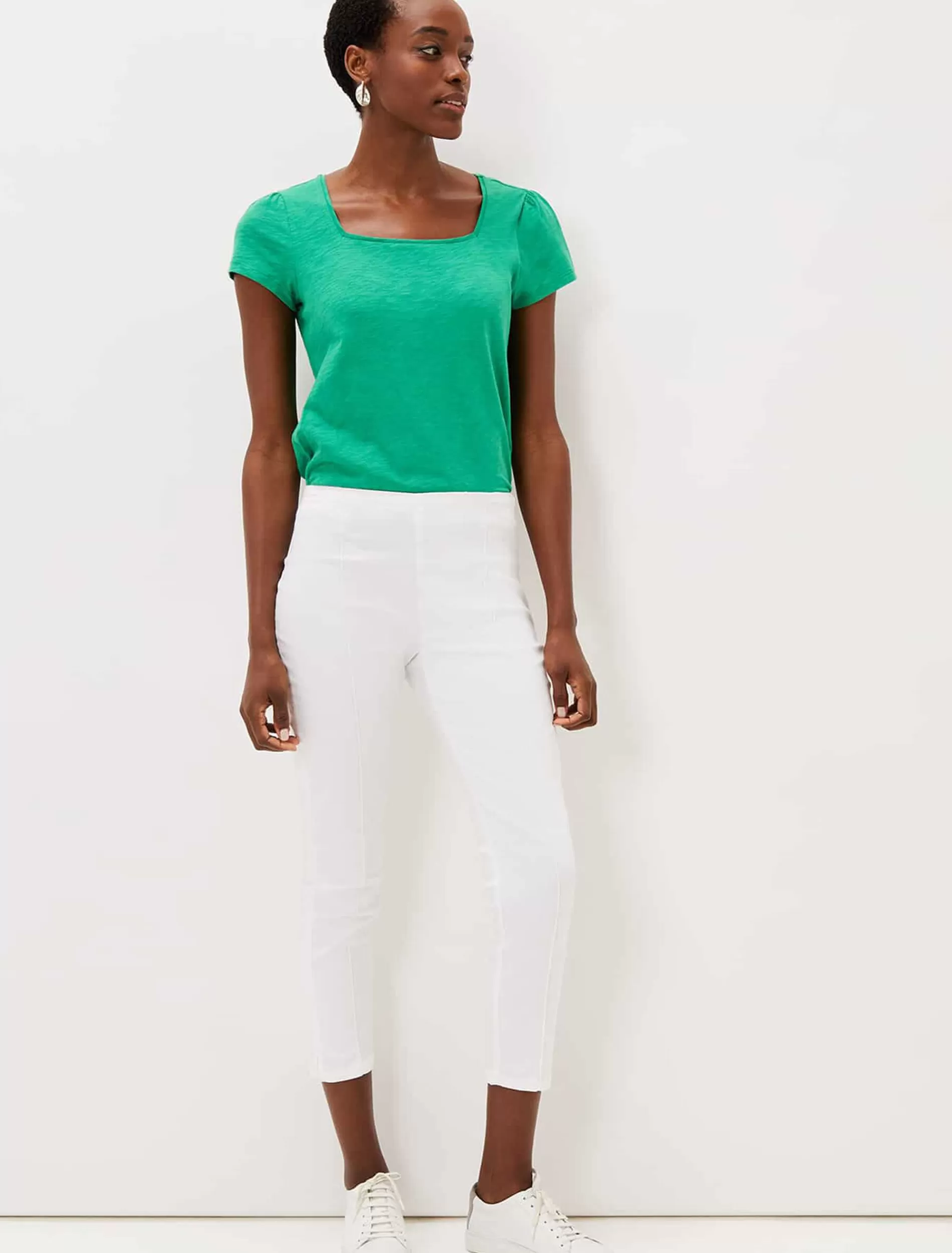 Phase Eight Miah Cropped Jegging White Shop