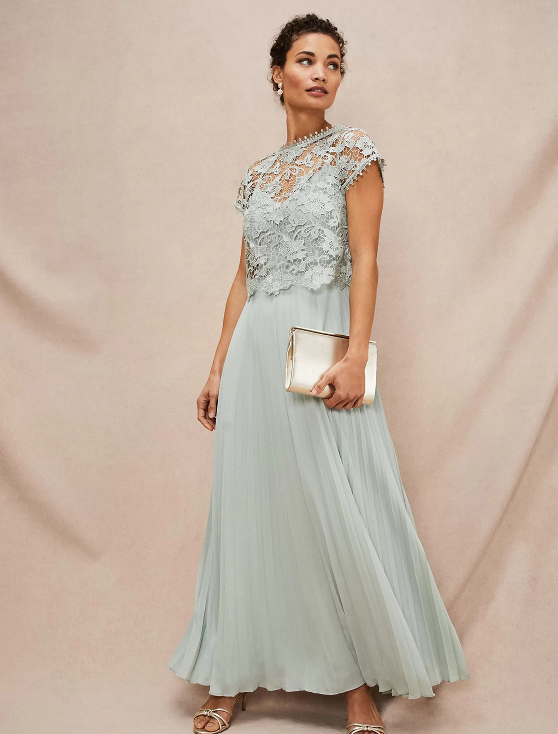 Phase Eight Michelle Double Layer Maxi Dress Eau De Nil Flash Sale
